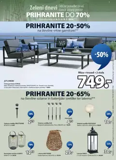 JYSK katalog akcije – veljaven od 04.03.2026 | Stran: 7 | Izdelki: Solarna svetilka, Vrtna garnitura, Miza, Svetilka