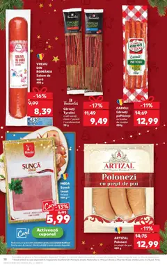 Ofertele Kaufland valabile de la 05.11.2025 | Pagină: 18 | Produse: Hacıyatmaz Kedi Oyuncağı, Salam, Muștar, Cârnați