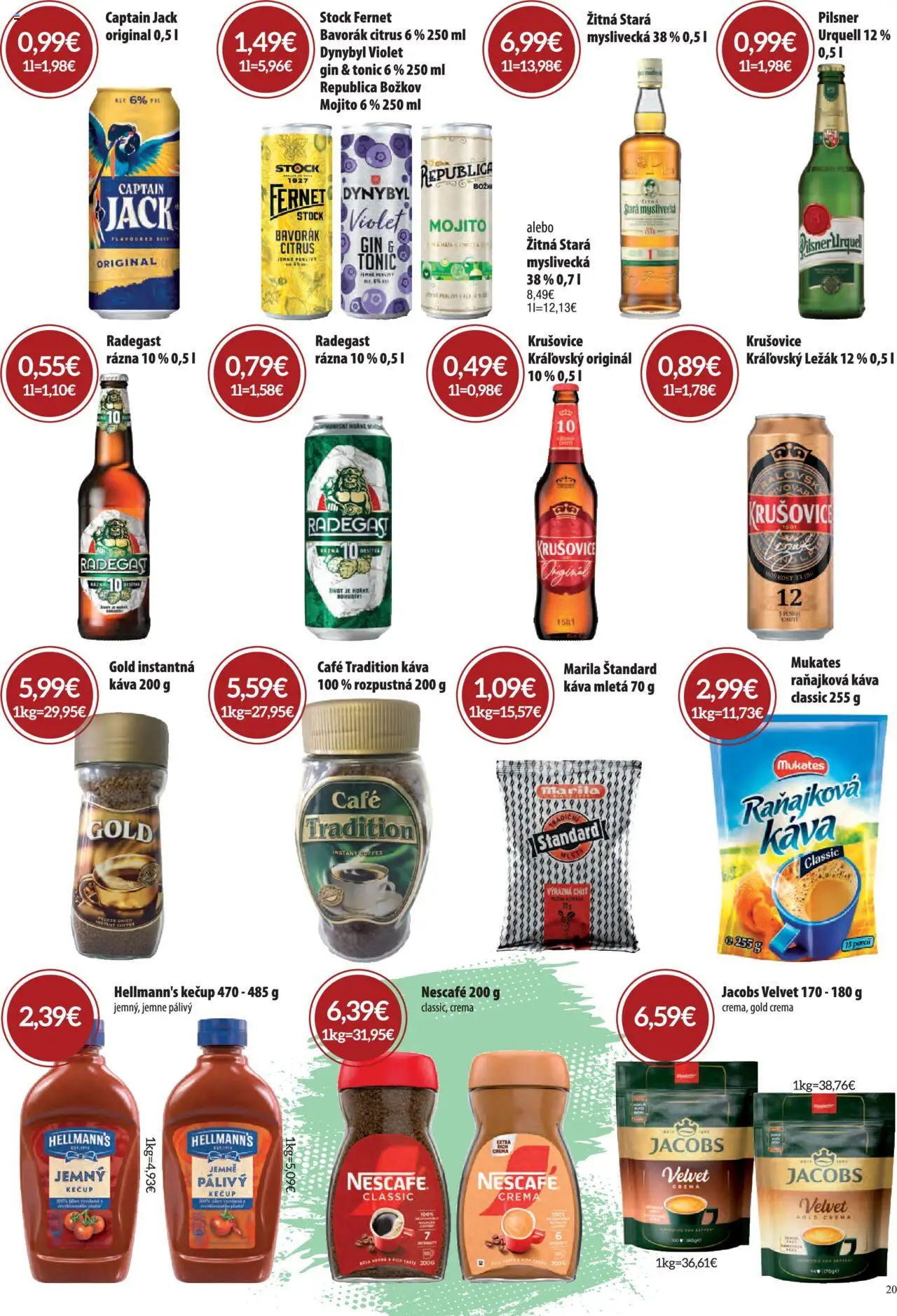 Sintra leták │ platný od 07.08.2025 | Strana: 20 | Produkty: Božkov, Republica, Kečup, Fernet