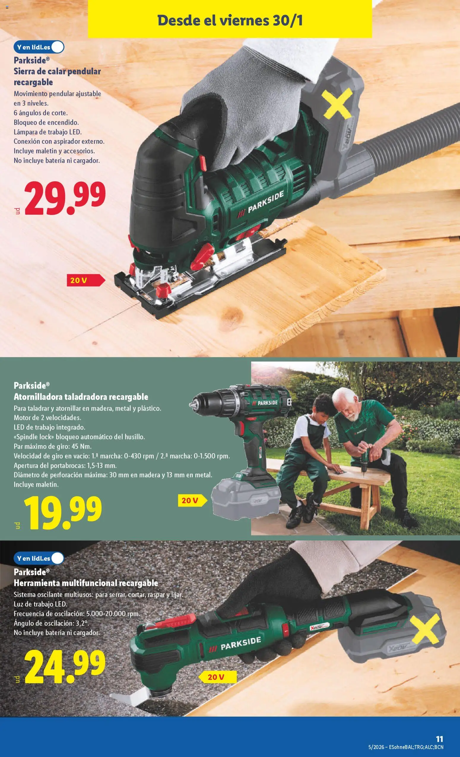 Lidl folleto de bazar │ válido desde el 26.01.2026 | Página: 17 | Productos: Aspirador, Batería, Lámpara