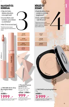 Katalógus Oriflame 2026/06 - amely érvényes a következő dátumtól: 15.04.2026 | Oldal: 41 | Termékek: Korrektor, Smink, Alapozó, Sminkszivacs