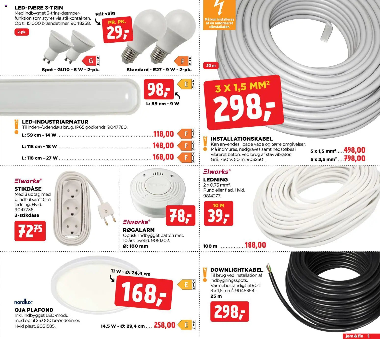 Jem & fix tilbudsavis – gyldig fra 01.01.2026 | Side: 9 | Produkter: Søm, Batteri