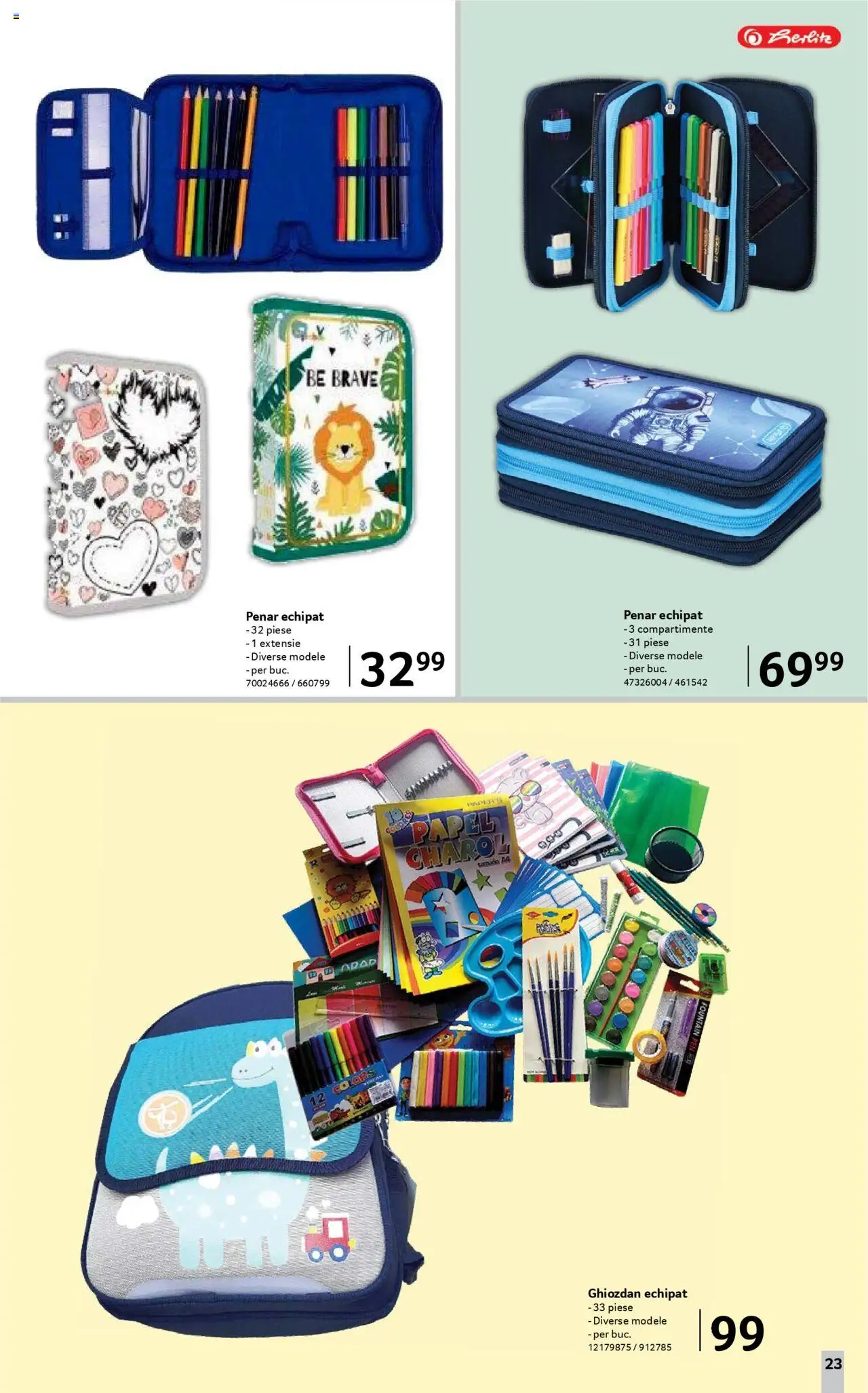 Catalog Selgros - Școala  – valabil de la 08.08.2025 | Pagină: 23 | Produse: Ghiozdan
