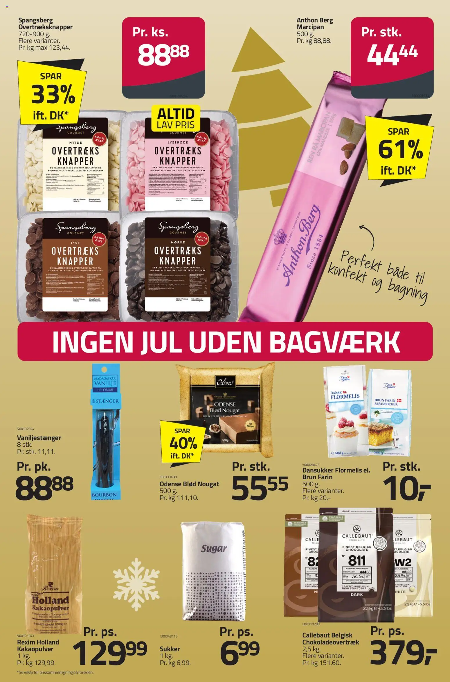 Fleggaard tilbudsavis – gyldig fra 26.11.2025 | Side: 37 | Produkter: Brun farin, Sukker, Nougat, Kakaopulver