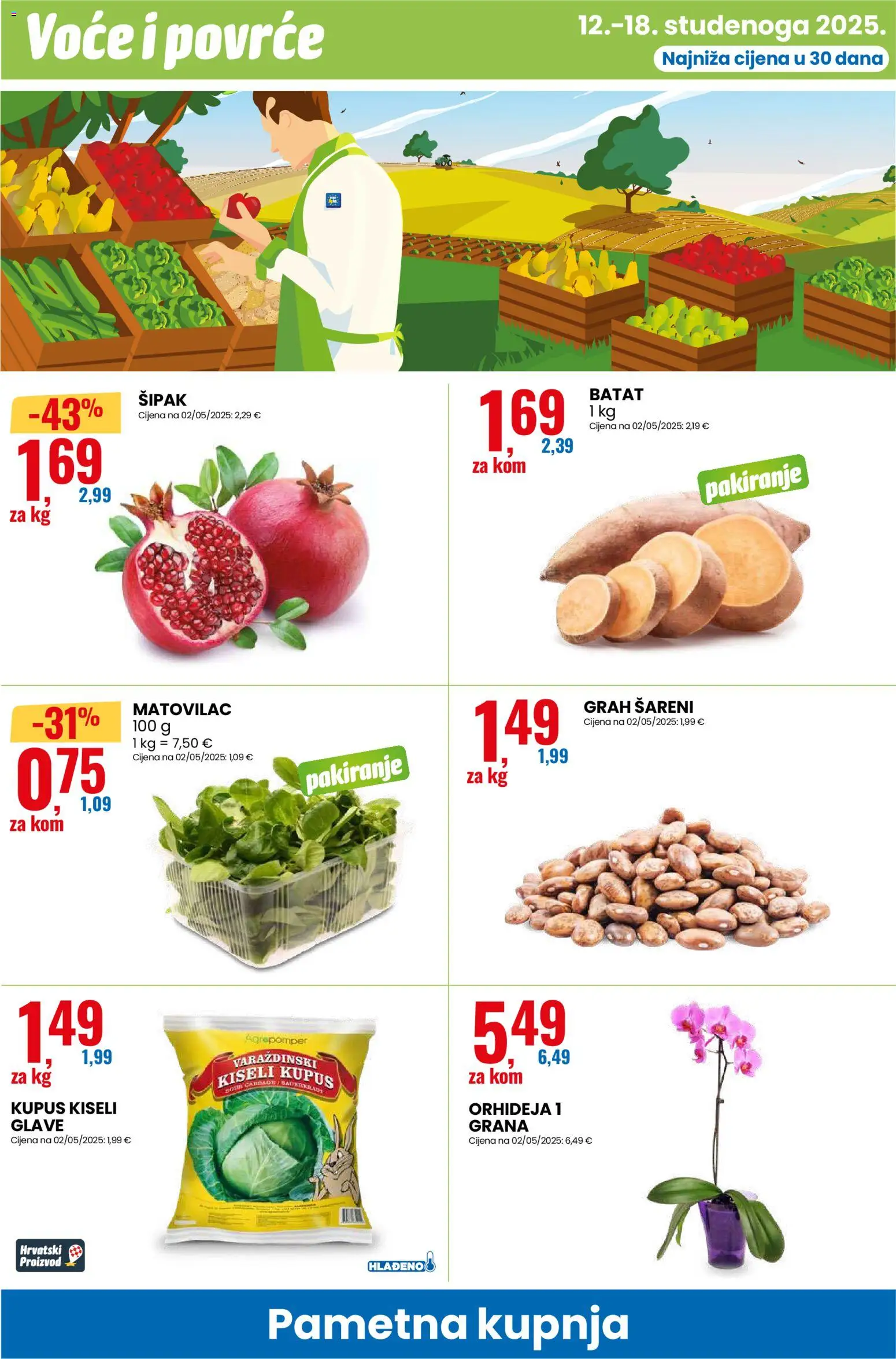 Eurospin katalog | vrijedi od 12.11.2025 | Stranica: 6 | Proizvodi: Orhideja, Grah, Povrće, Voće