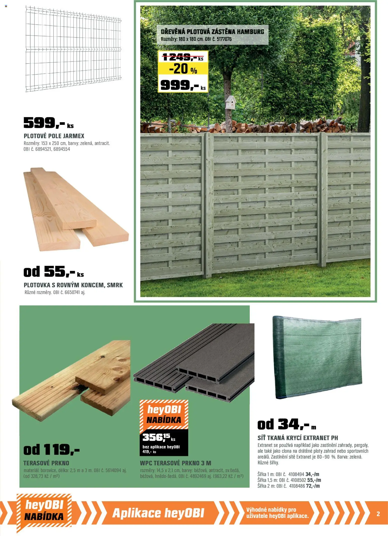 OBI leták od 01.03.2026 | Strana: 3 | Produkty: Síť, Barvy