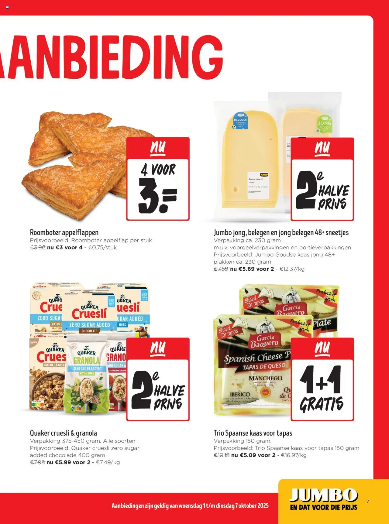 {H1} | Pagina: 7 | Producten: Tonic, Roomboter, Kaas, Chocolade