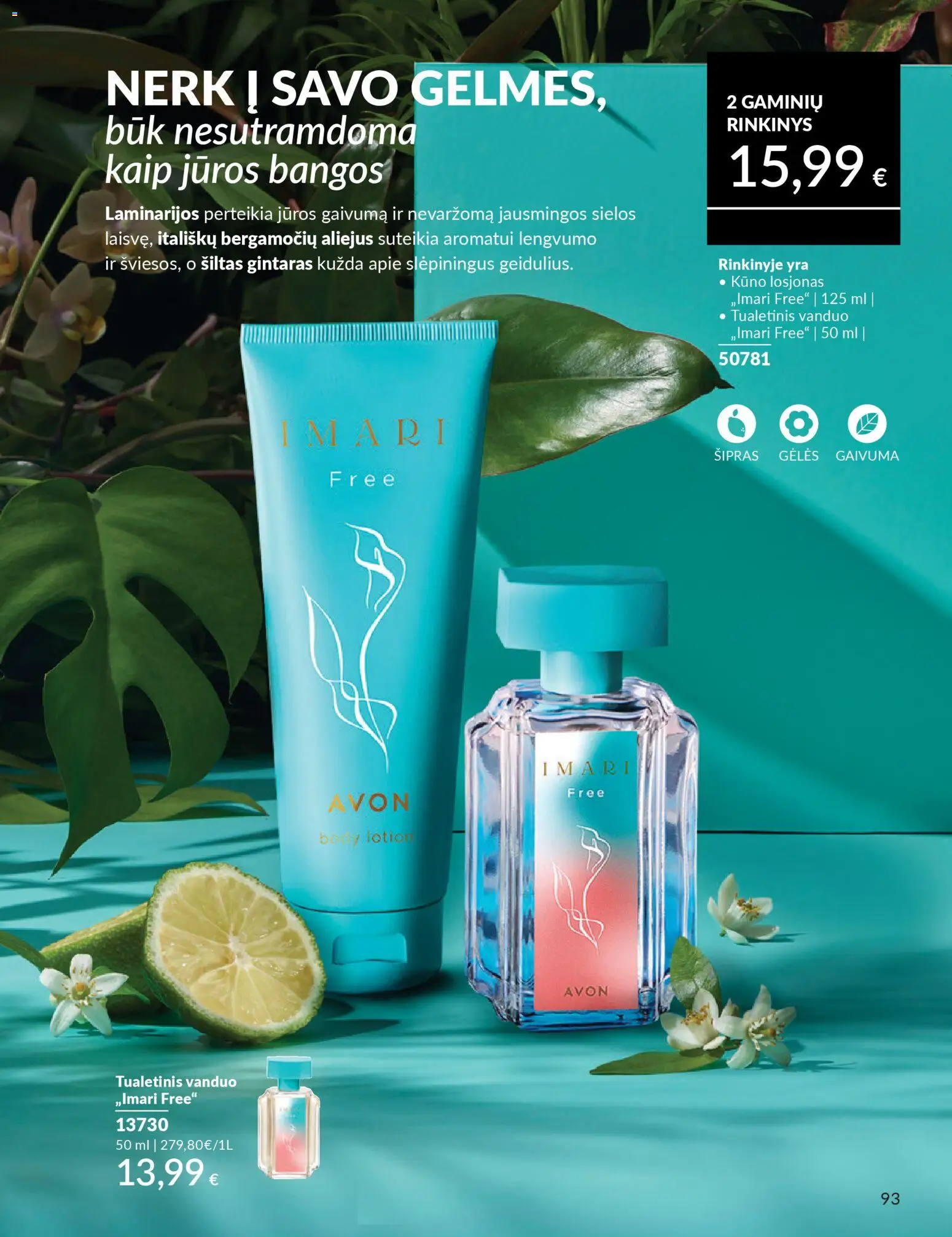 AVON akcijos nuo 01.03.2026 | Puslapis: 93 | Prekių: Tualetinis vanduo, Aliejus