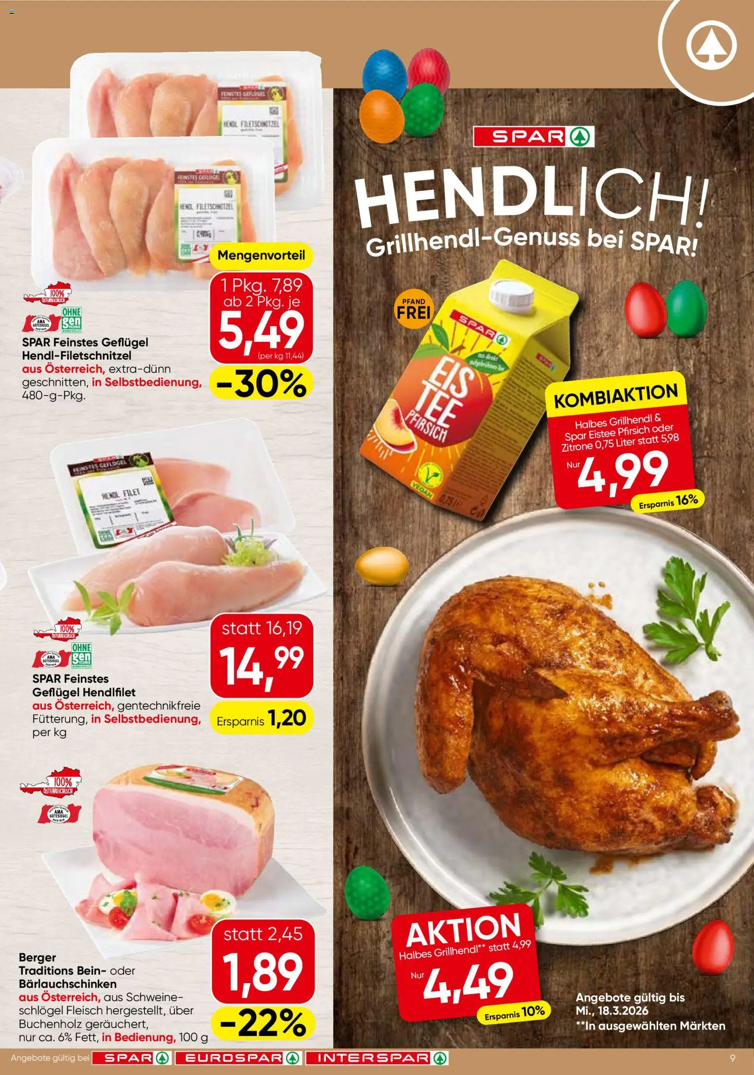 Spar Flugblatt - Tirol gültig ab 26.02.2026 | Seite: 9 | Produkte: Zitrone, Pfirsich