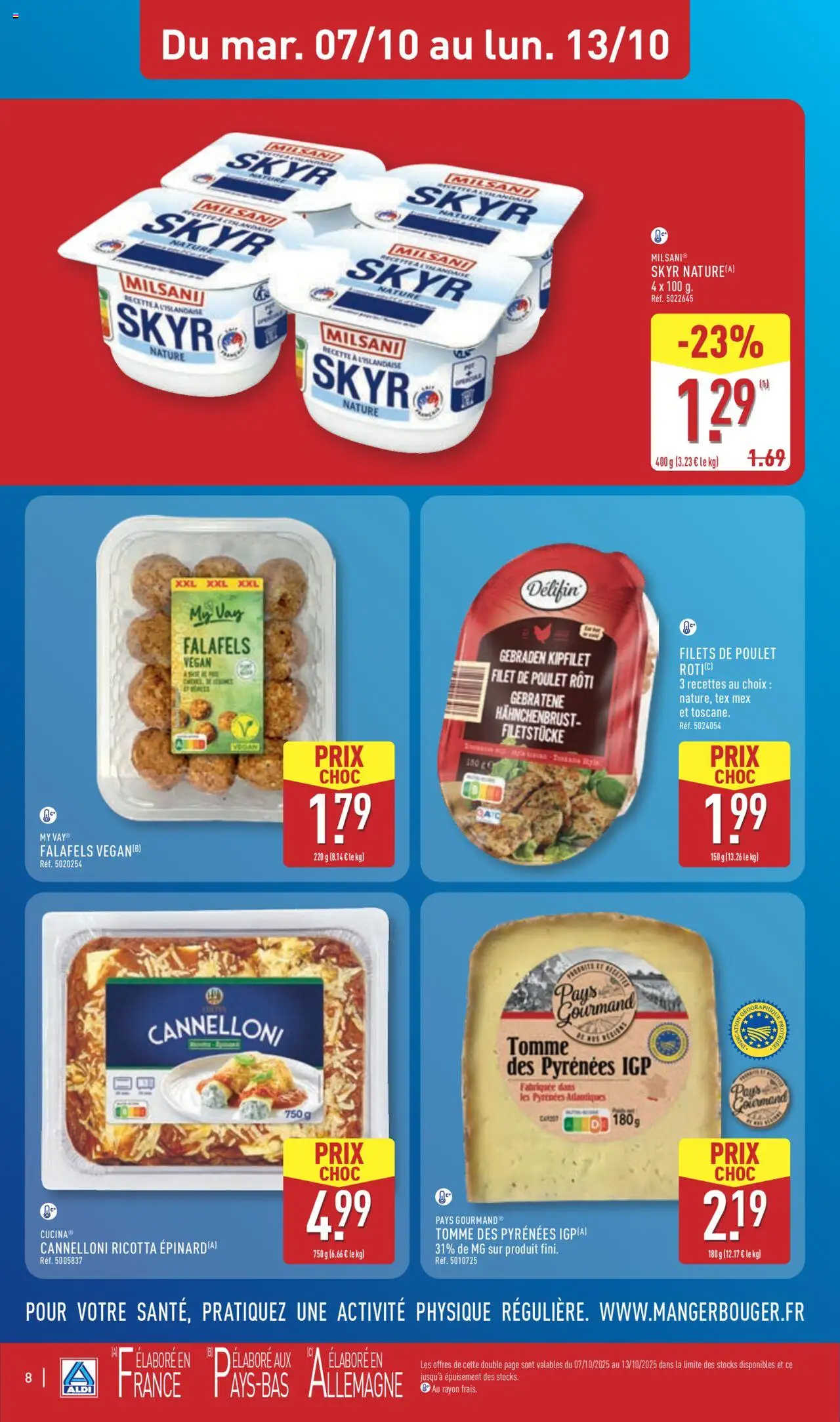 {H1} | Page: 10 | Produits: Ricotta, Skyr