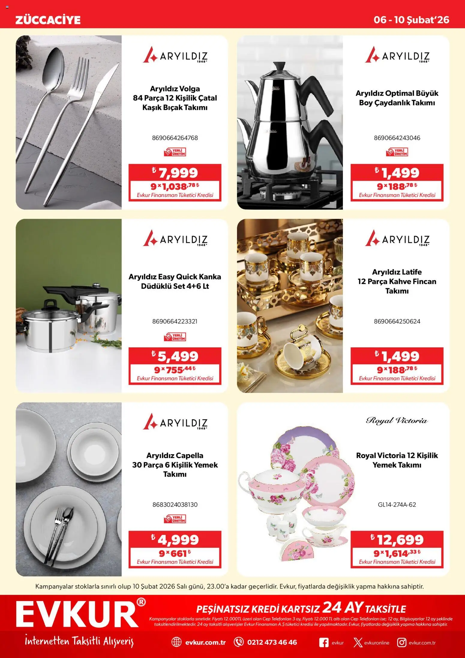 Evkur Katalog - 06.02.2026 tarihinden itibaren geçerlidir | Sayfa: 8