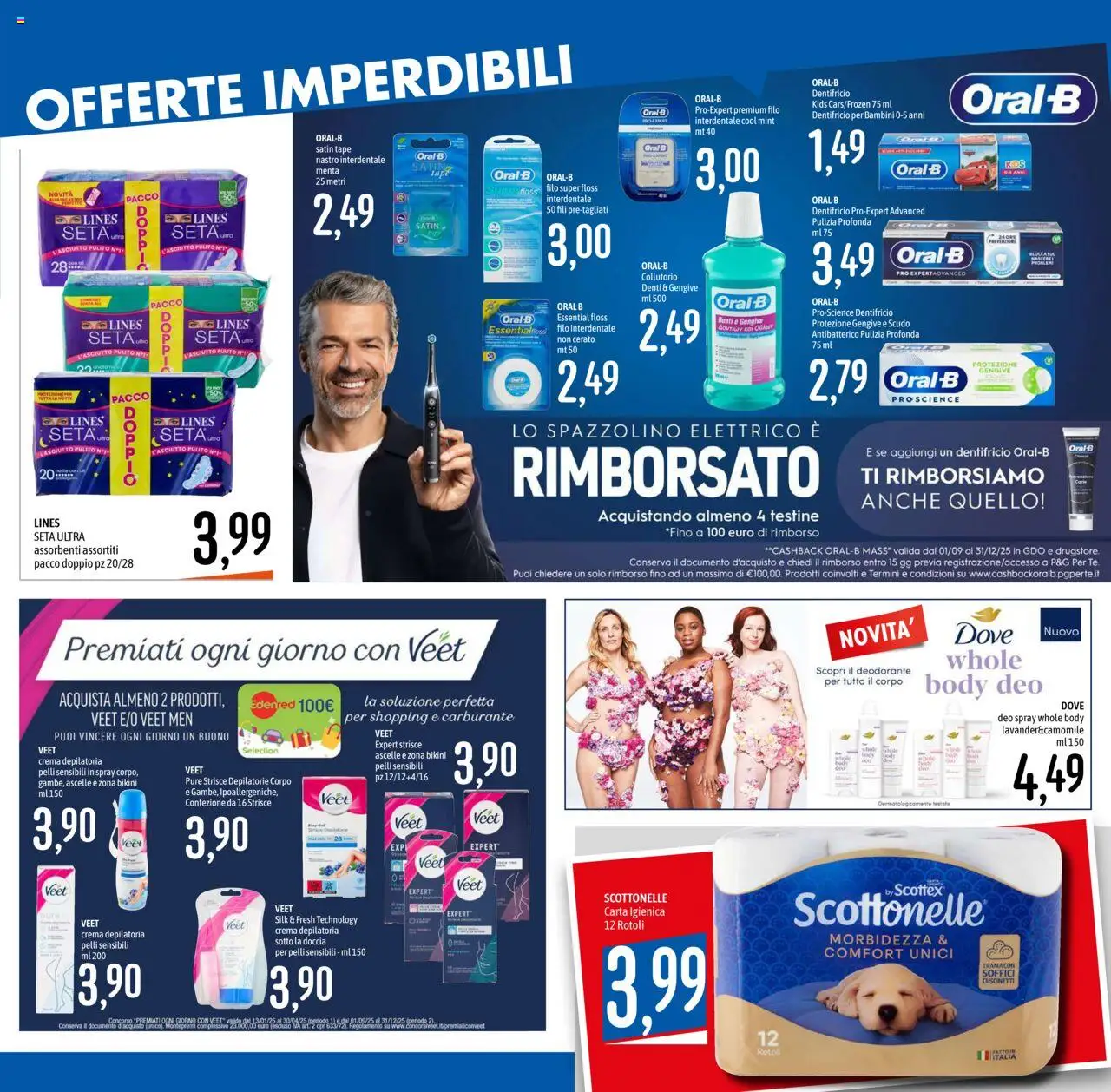 Volantino Emisfero del 11.09.2025 | Pagina: 27 | Prodotti: Crema depilatoria, Spazzolino, Filo interdentale, Body