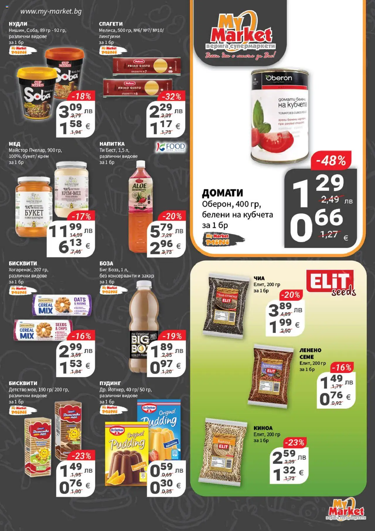  | Страница: 13 | Продукти: Захар, Киноа, Напитка, Бисквити
