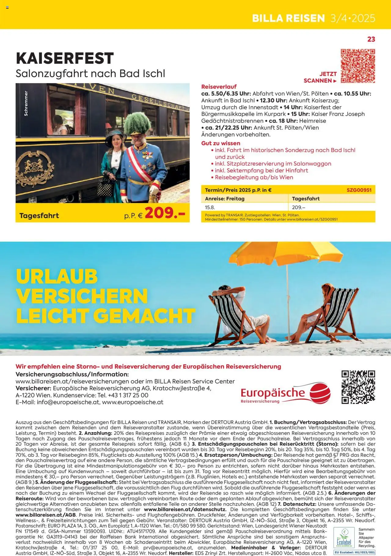 Billa Kreuzfahrten Rundreisen Erlebnisreisenb3/4 2025 gültig ab 03.06.2025 | Seite: 23 | Produkte: Uhr, Bad