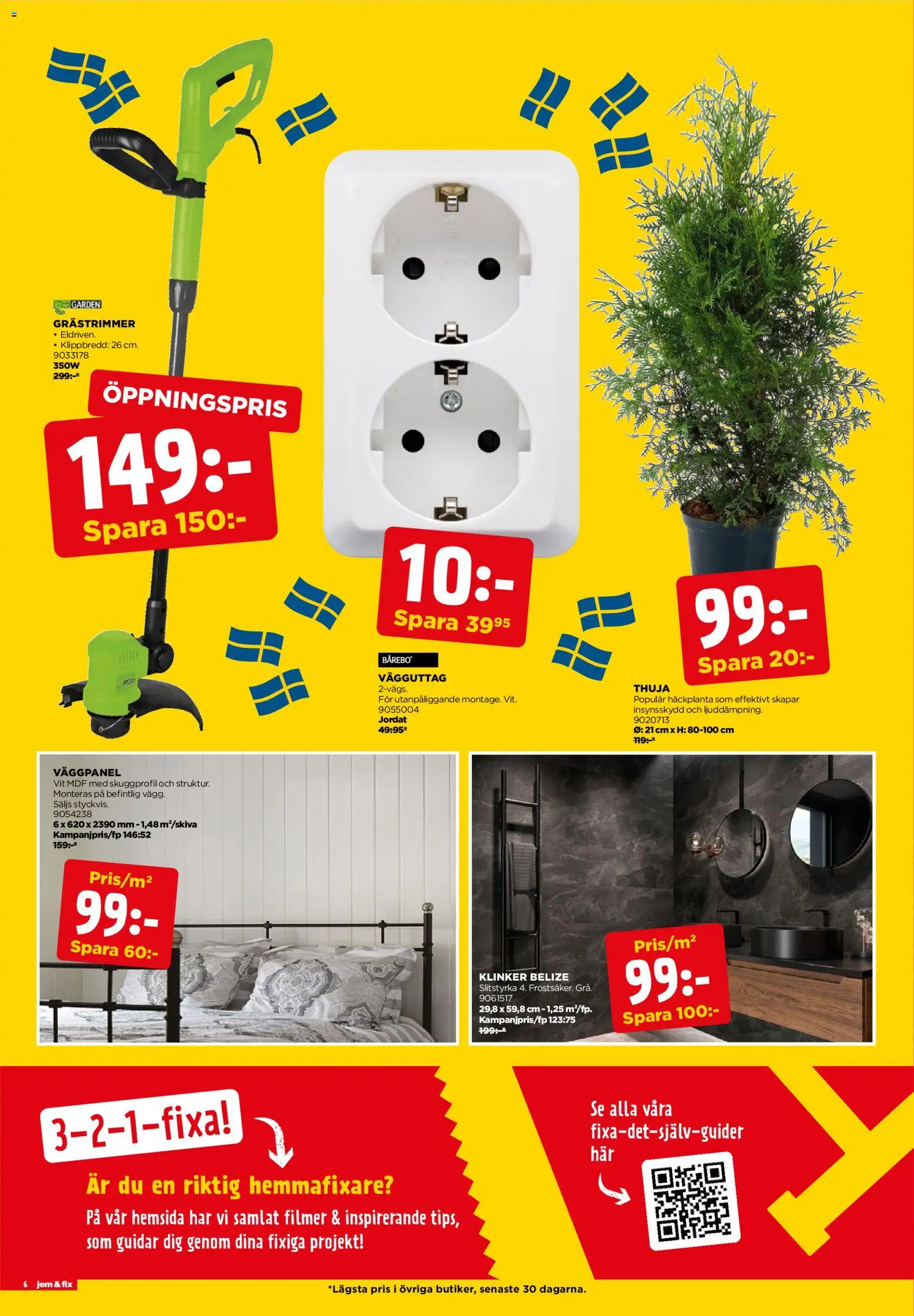 Jem & Fix reklamblad aktuell från 22.04.2026 | Sida: 6 | Produkter: Grästrimmer