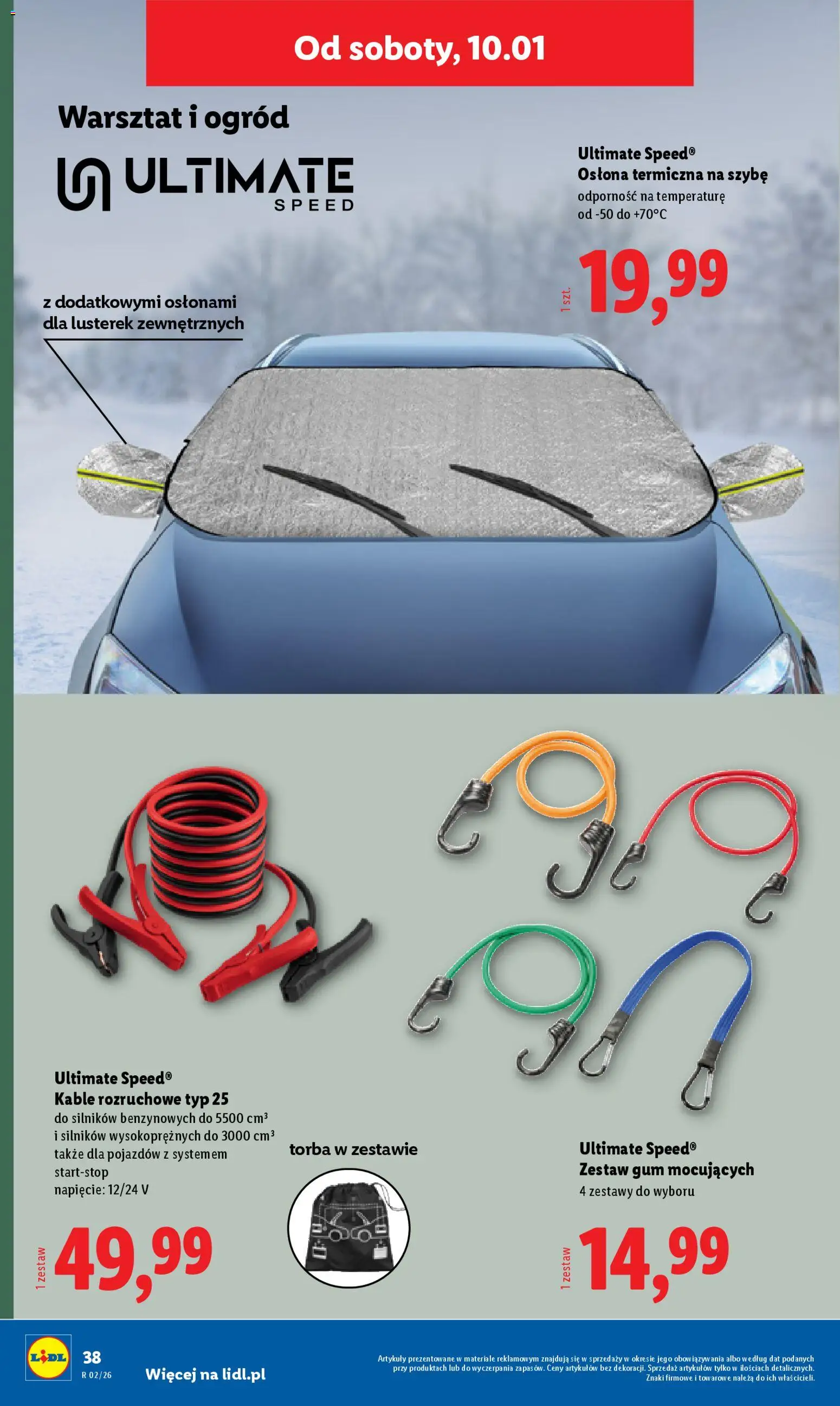 Lidl Katalog od 05.01.2026 | Strona: 42 | Produkty: Torba, Kable rozruchowe