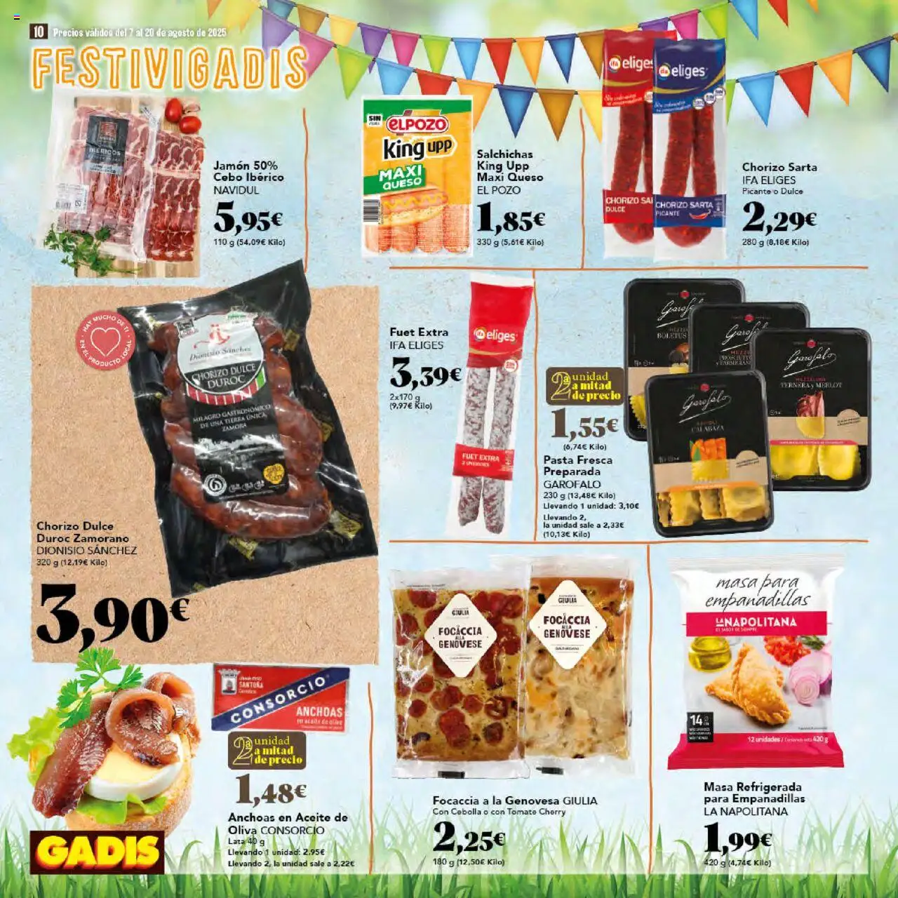 Gadis folleto │ válido desde el 07.08.2025 | Página: 10 | Productos: Aceite, Pasta, Ρυζογκοφρέτα, Παγωμένο τσάι