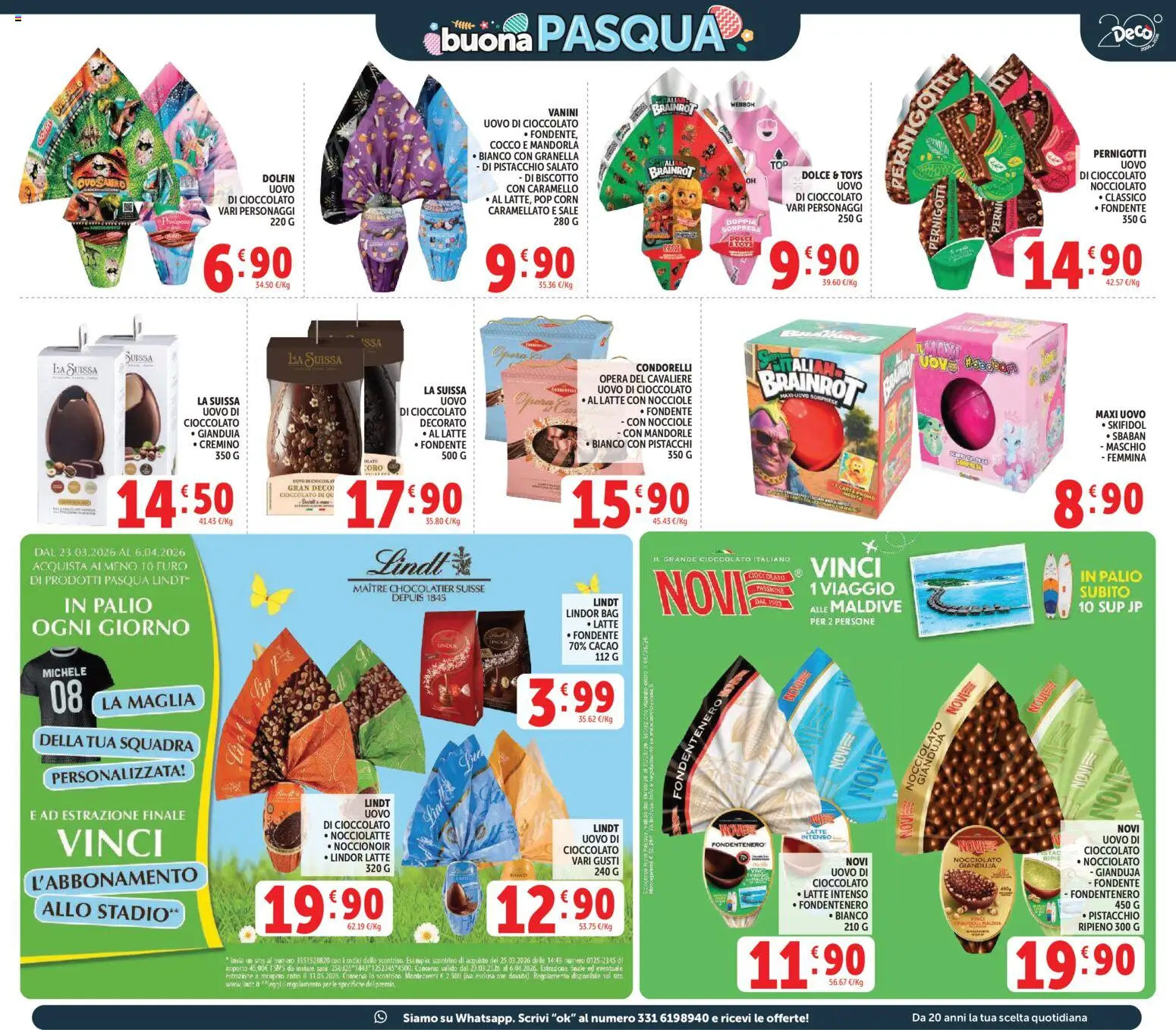 Volantino Decò del 27.03.2026 | Pagina: 3 | Prodotti: Cioccolato, Nocciole, Cacao, Pop corn