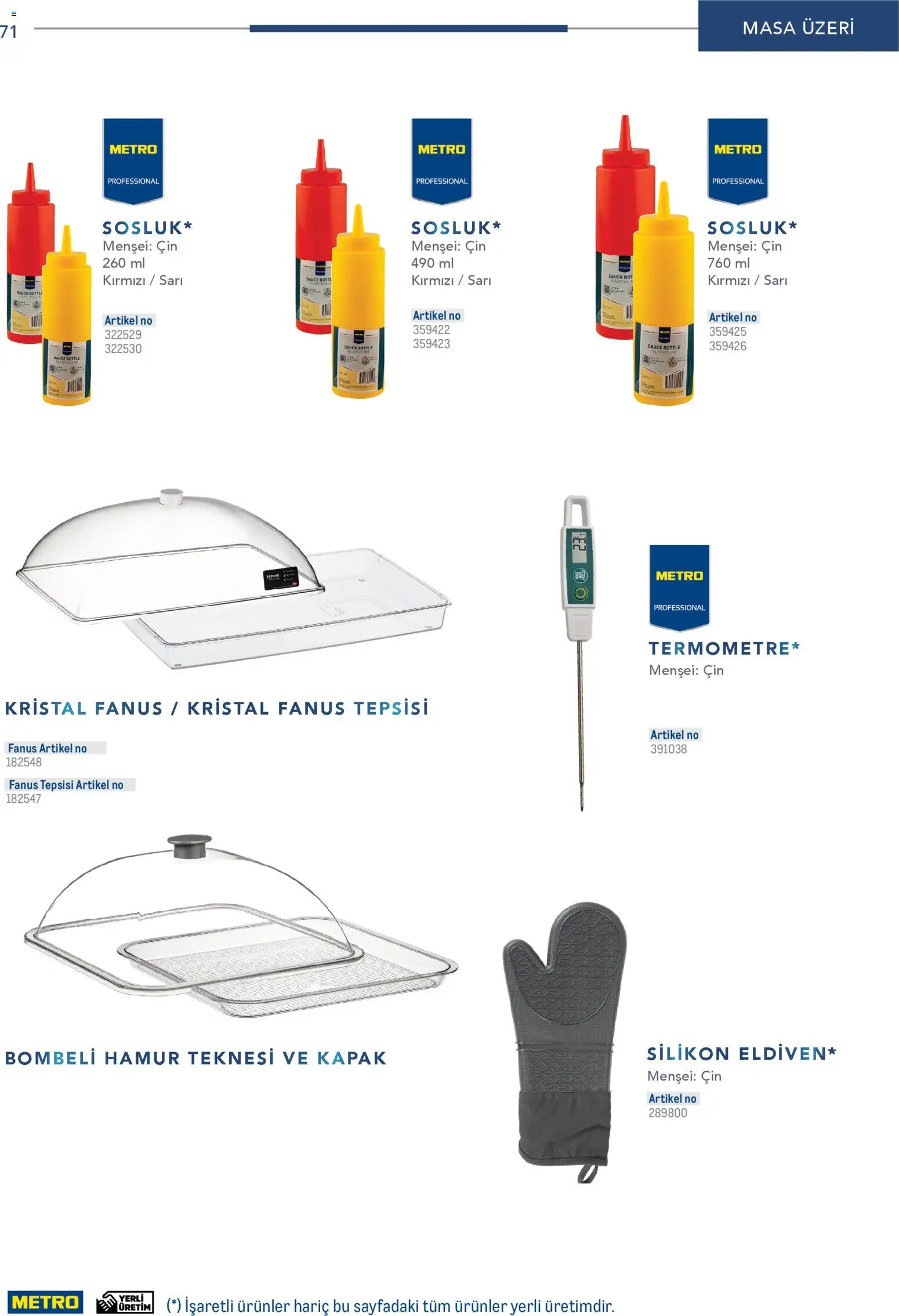 Metro - Profesyonel Çözümler - 26.12.2025 tarihinden itibaren geçerlidir | Sayfa: 71 | Ürünler: Masa, Cin, Bot
