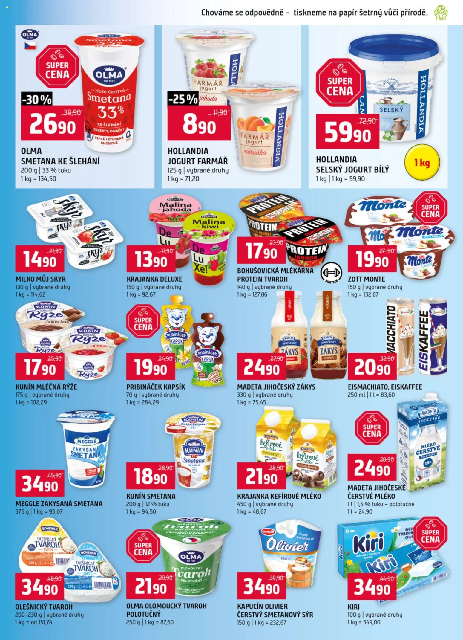 Terno leták - Blatná, Strakonice od 07.01.2026 | Strana: 5 | Produkty: Mléko, Pribináček, Eiskaffee, Hollandia