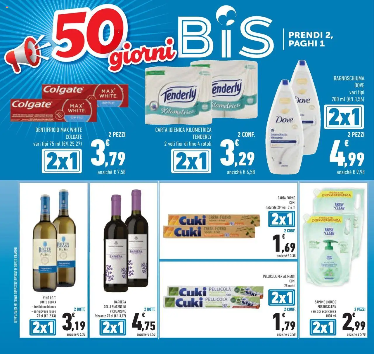 Volantino Conad del 08.10.2025 | Pagina: 16 | Prodotti: Dentifricio, Vino, Pellicola, Carta forno