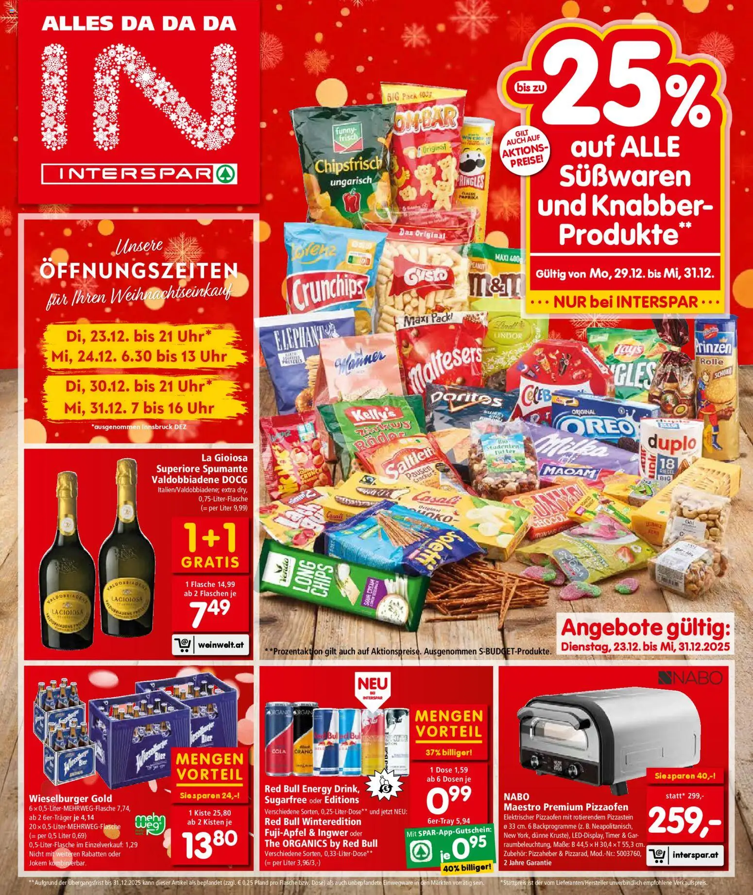 Interspar Flugblatt - Wien gültig ab 22.12.2025 | Seite: 1 | Produkte: Chips, Uhr, Bier