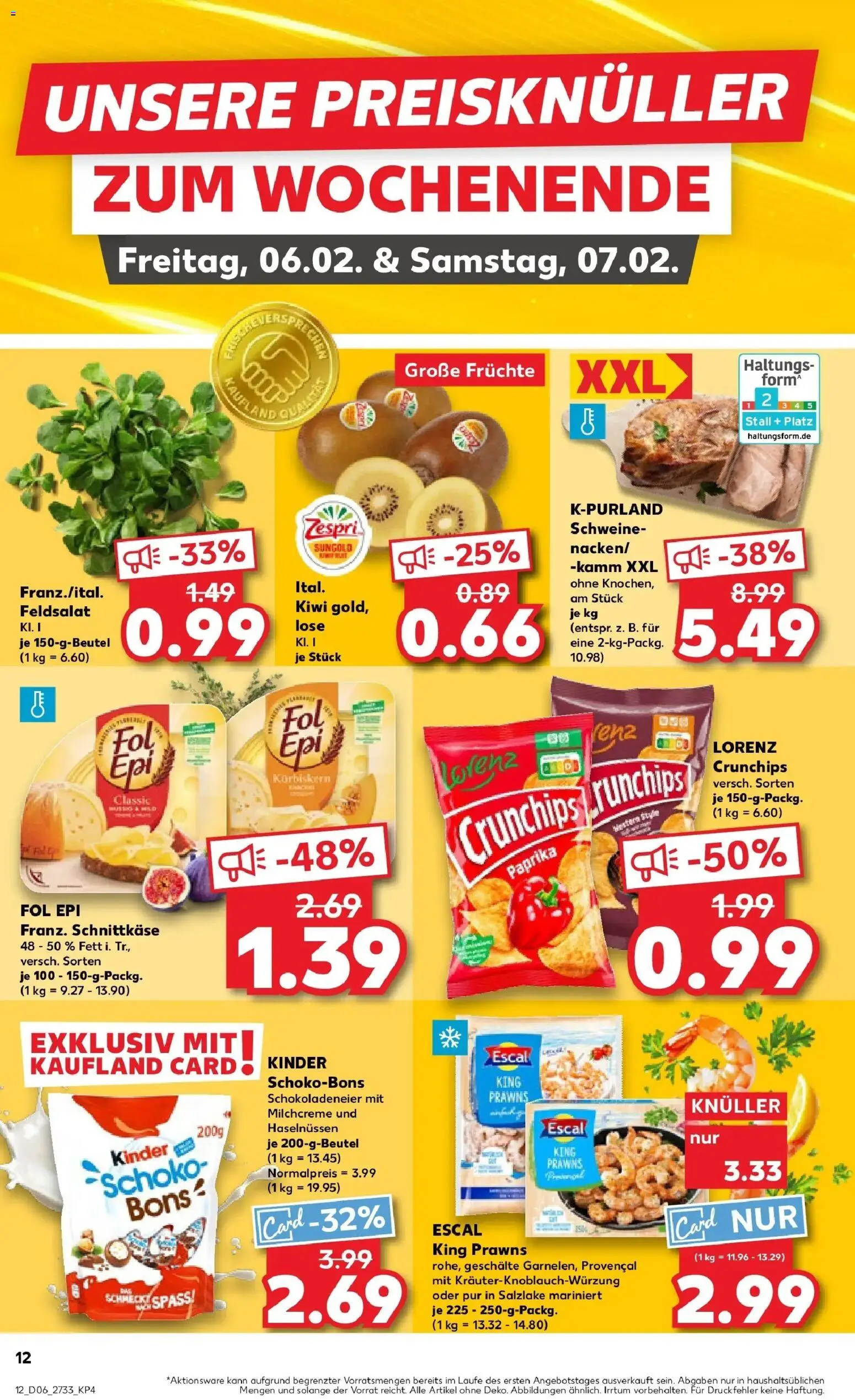 Kaufland prospekt Ilmenau	 – gültig ab 05.02.2026 | Seite: 12 | Produkte: Paprika, Lorenz crunchips, Chips, Kiwi