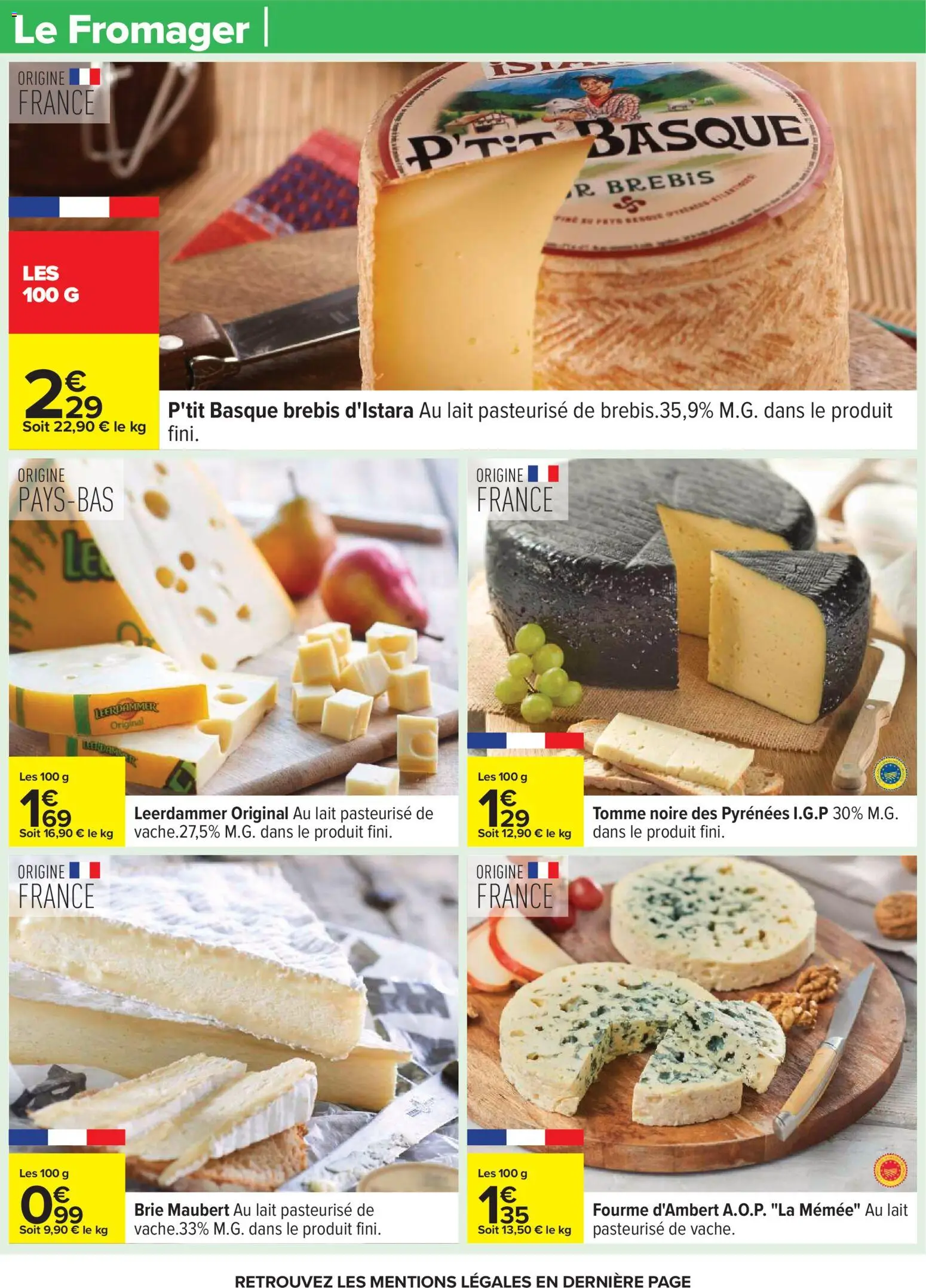 {H1} | Page: 27 | Produits: Lait, Brie