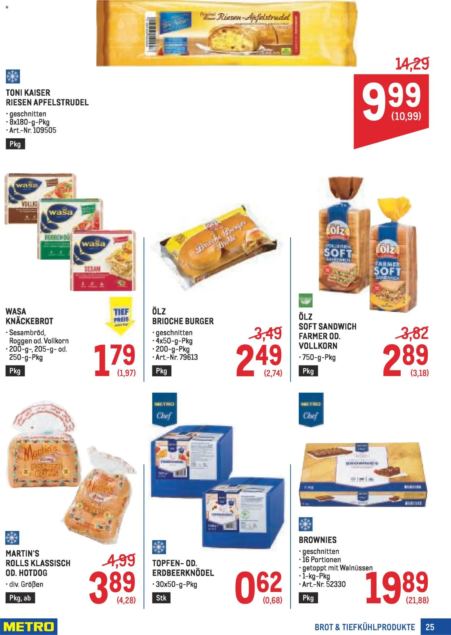 Metro Profi gültig ab 22.01.2026 | Seite: 25 | Produkte: Brot