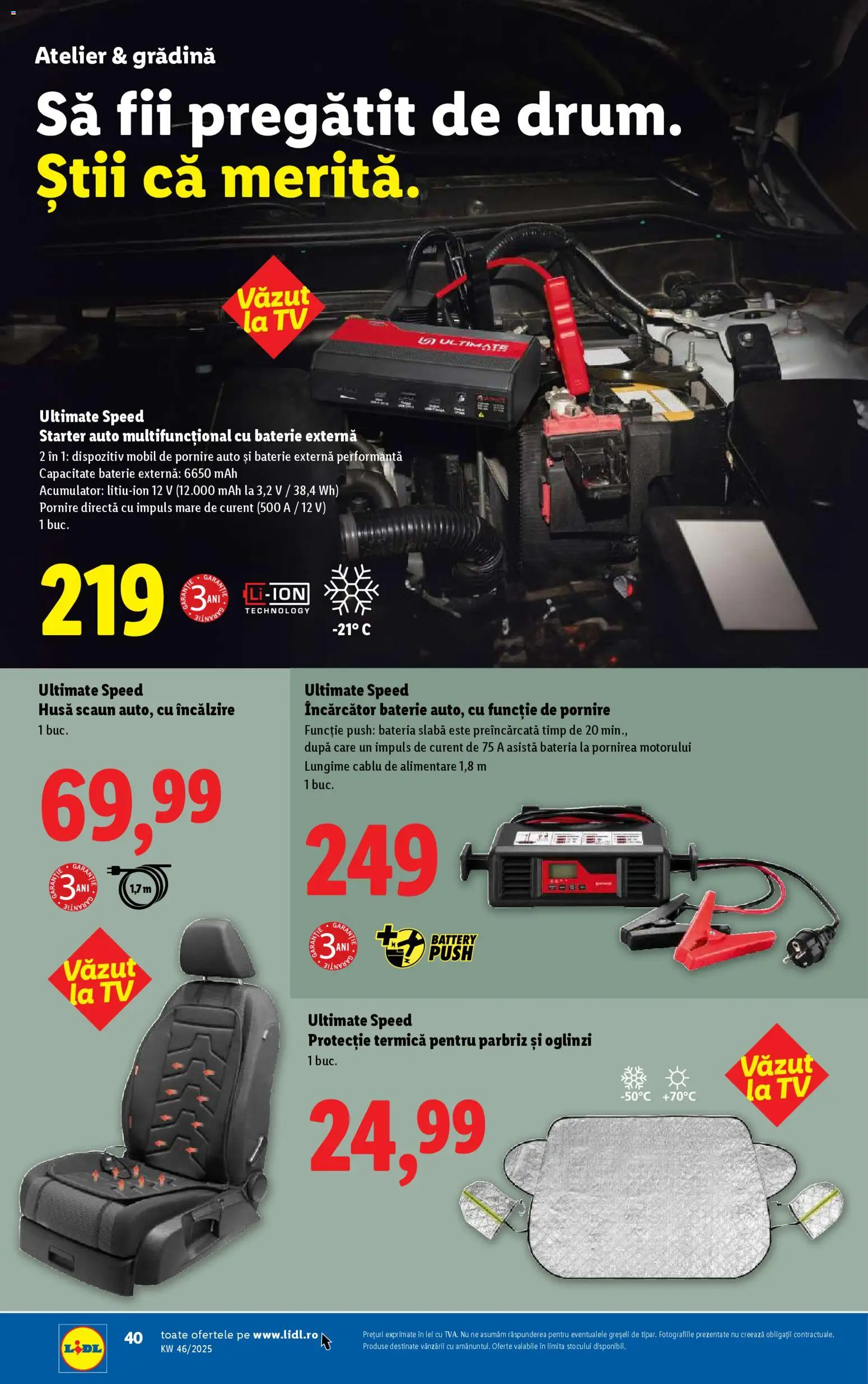 Noul catalog Lidl – valabil de la 10.11.2025 | Pagină: 16 | Produse: Încărcător, Cablu, Scaun, Baterie