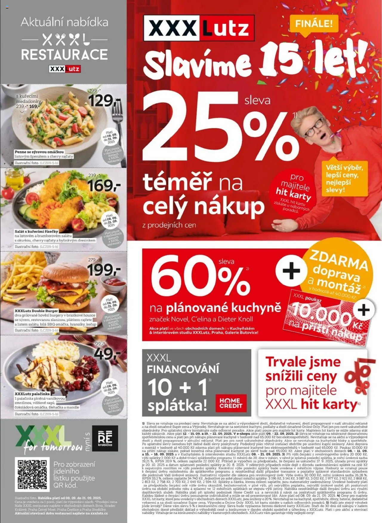 XXXLutz leták - Sleva 25 % na téměř celý nákup od 08.09.2025 | Strana: 2 | Produkty: Hovězí, Salát, Šlehačka, Mandle