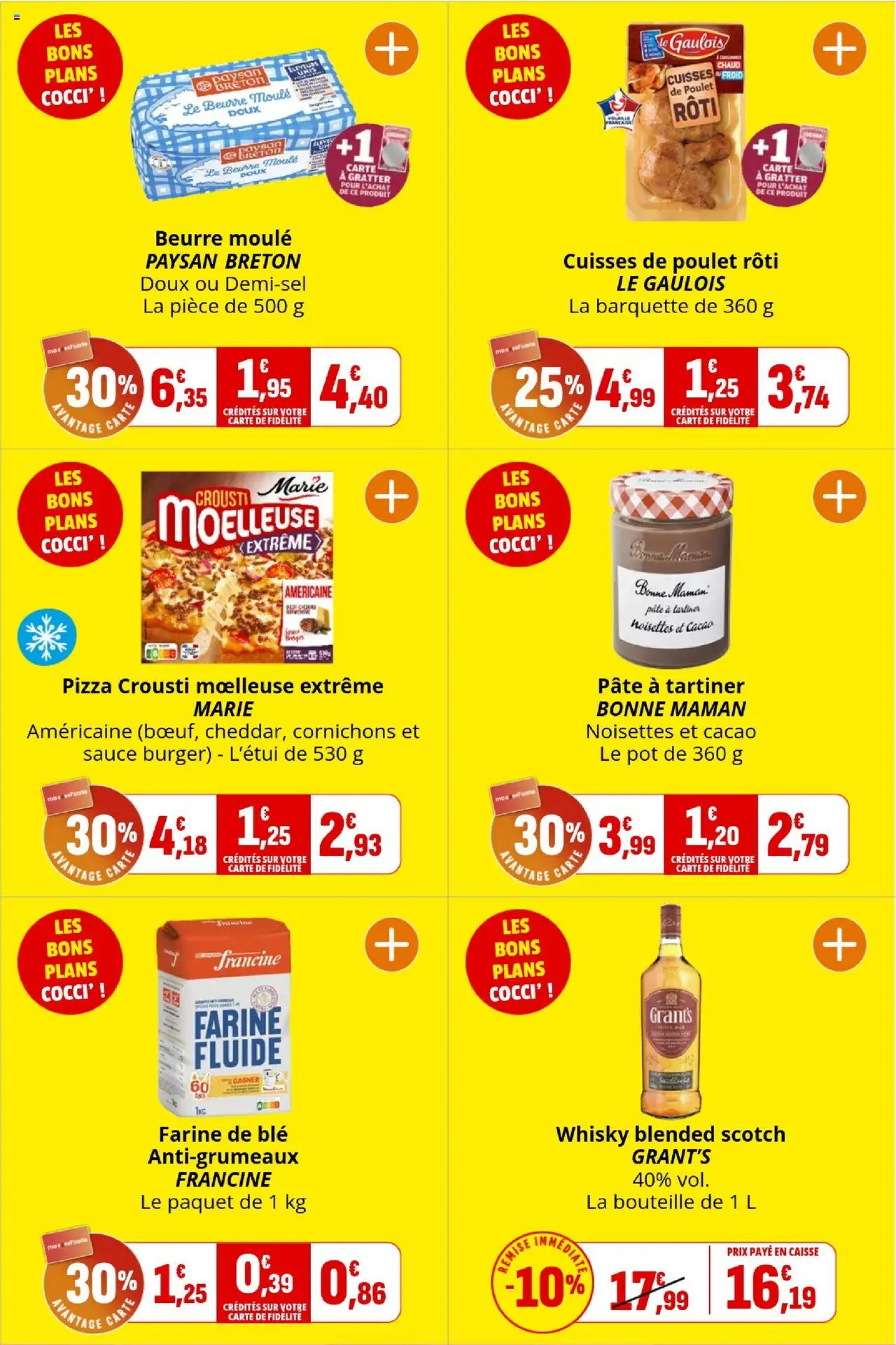 {H1} | Page: 4 | Produits: Farine de ble, Farine, Beurre, Pizza