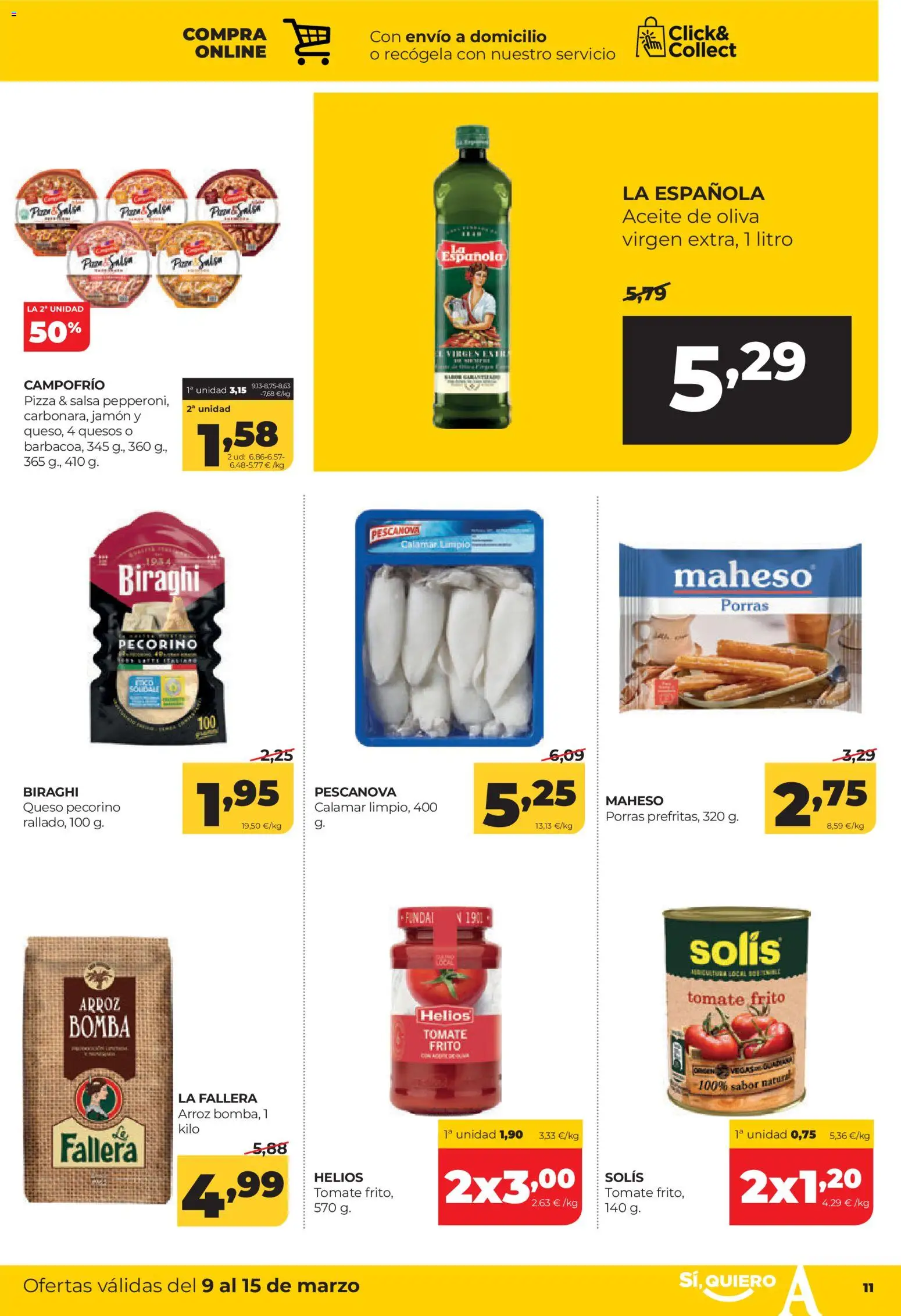 Alimerka folleto Asturias │ válido desde el 09.03.2026 | Página: 11 | Productos: Queso, Aceite, Jamón, Funda