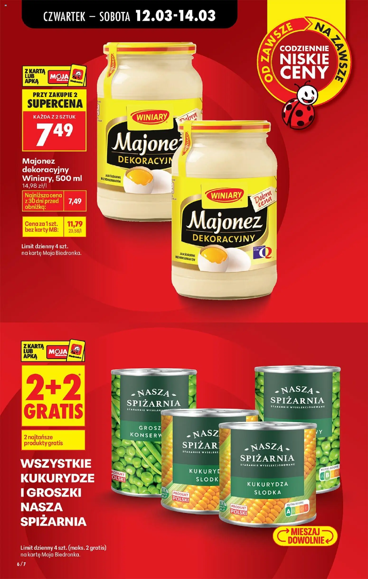 Biedronka Polsko leták - Codziennie niskie ceny od 12.03.2026 | Strana: 12 | Produkty: Karty