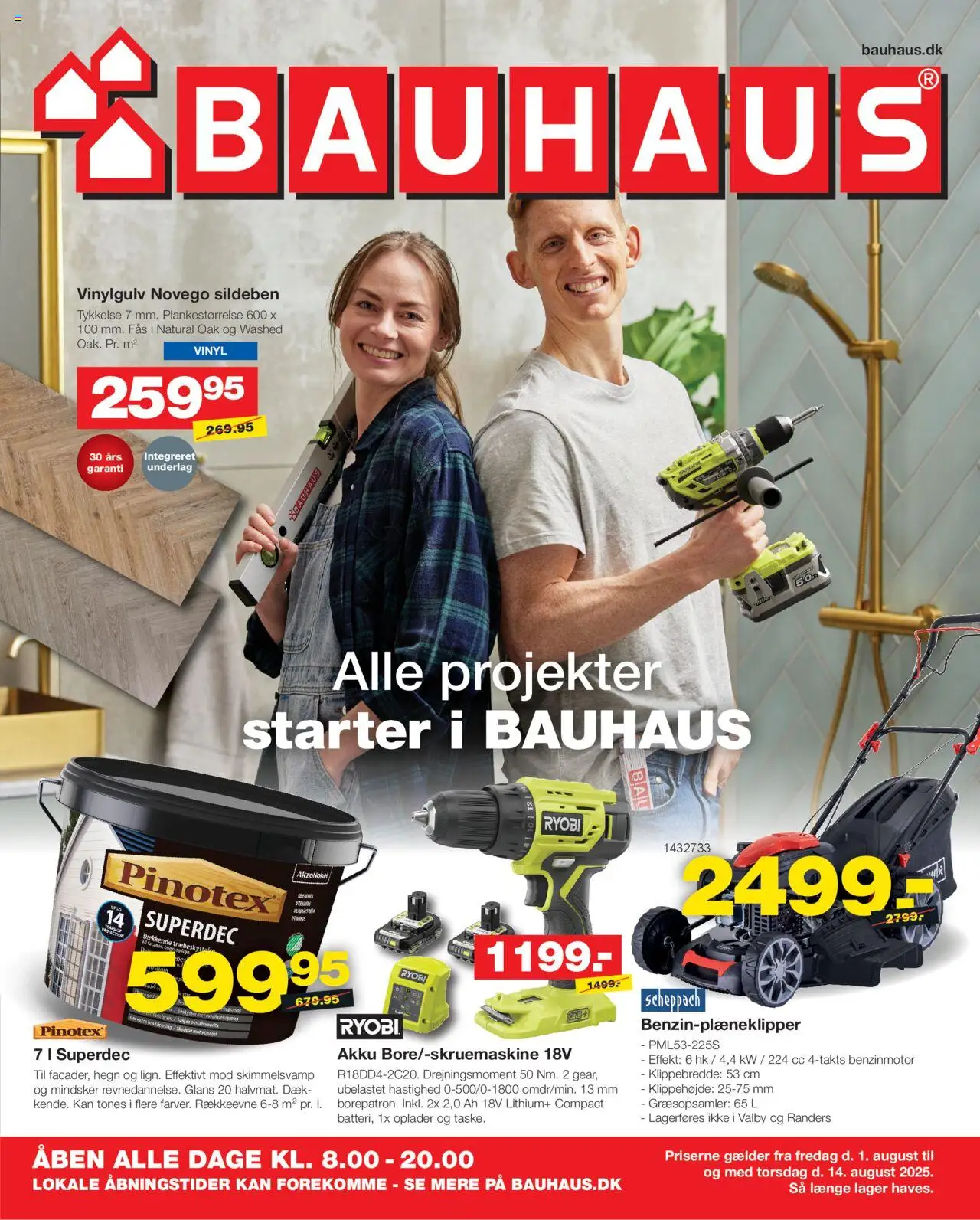 Bauhaus Tilbudsavis gyldig fra 01.08.2025 | Side: 1