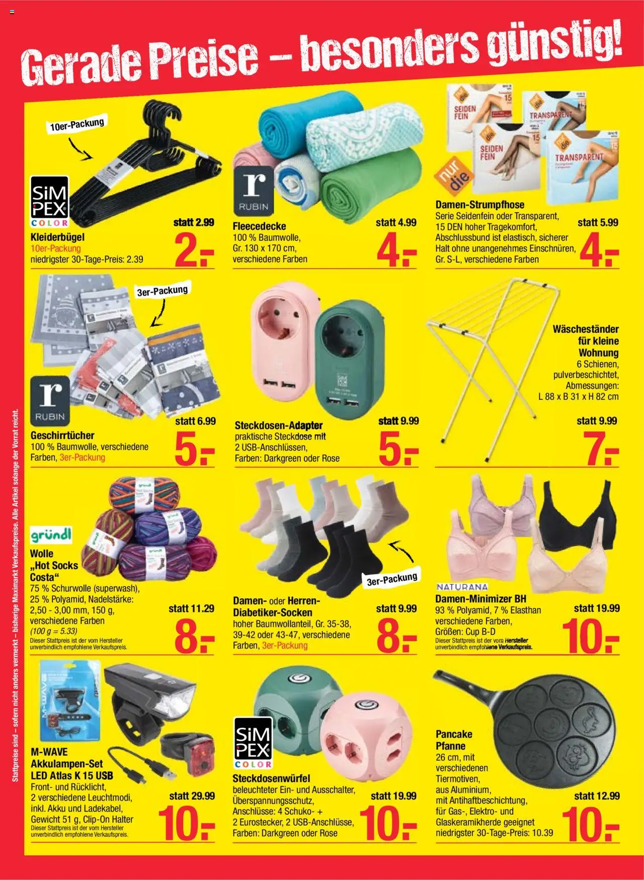 Maximarkt Flugblatt gültig ab 15.09.2025 | Seite: 20 | Produkte: BH, USB, Steckdose, Kleiderbügel