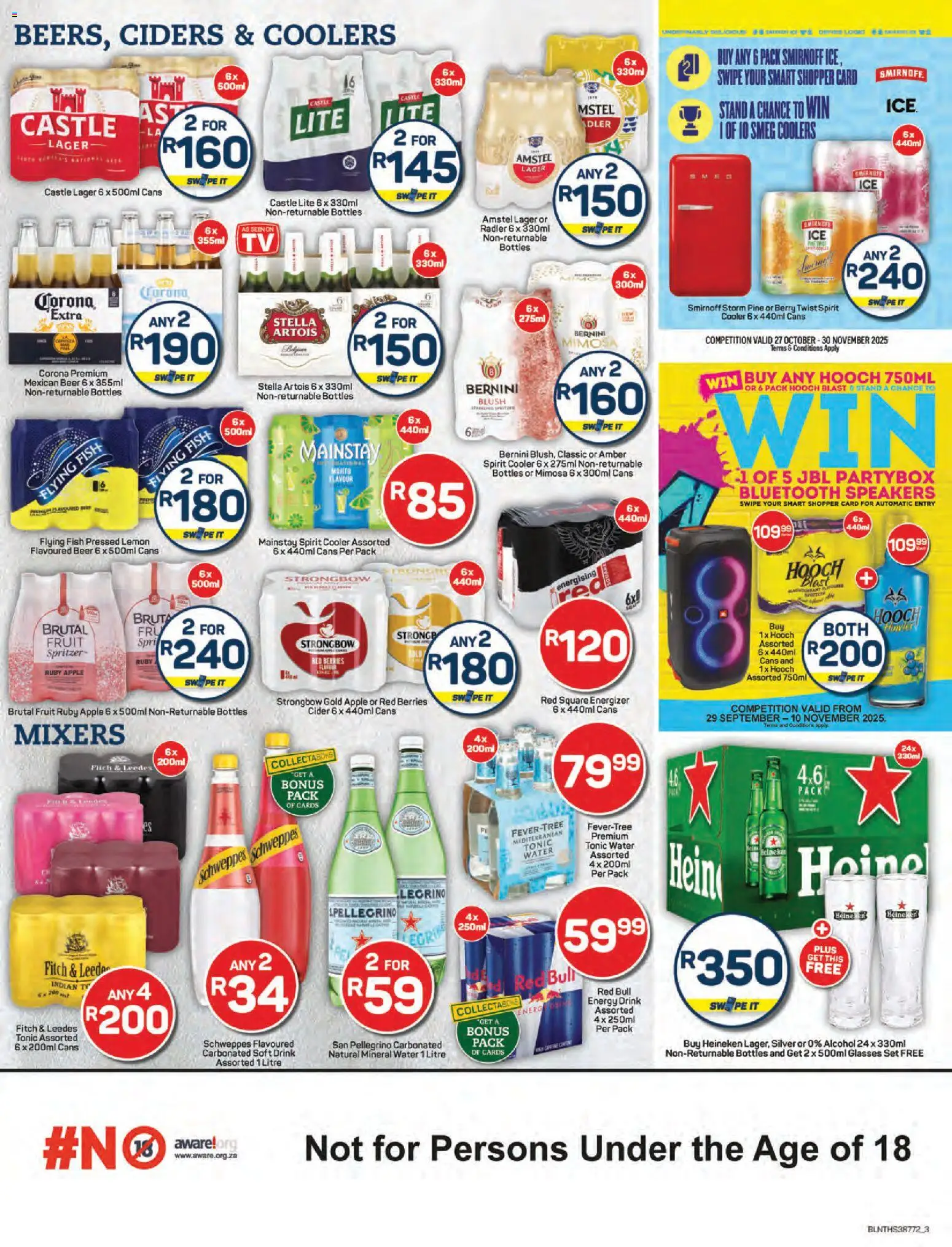 New Pick n Pay catalogue – valid from 24.10.2025 | Page: 3 | Products: Glasses, Fish, Water, Fruit