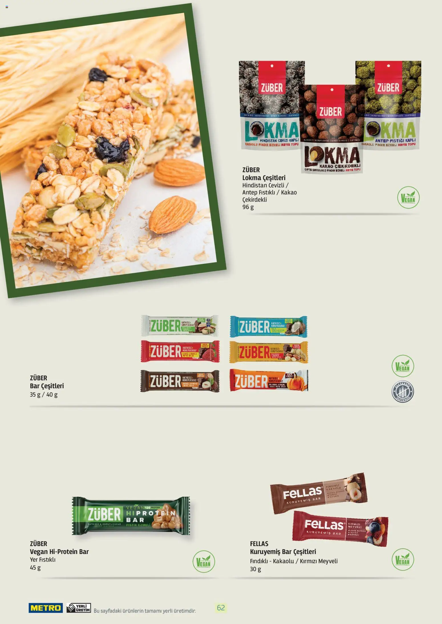 Metro - Bitki Bazlı ve Vegan 2025 - 21.10.2025 tarihinden itibaren geçerlidir | Sayfa: 62 | Ürünler: Fıstık, Hindistan Cevizi, Fındık, Meyve
