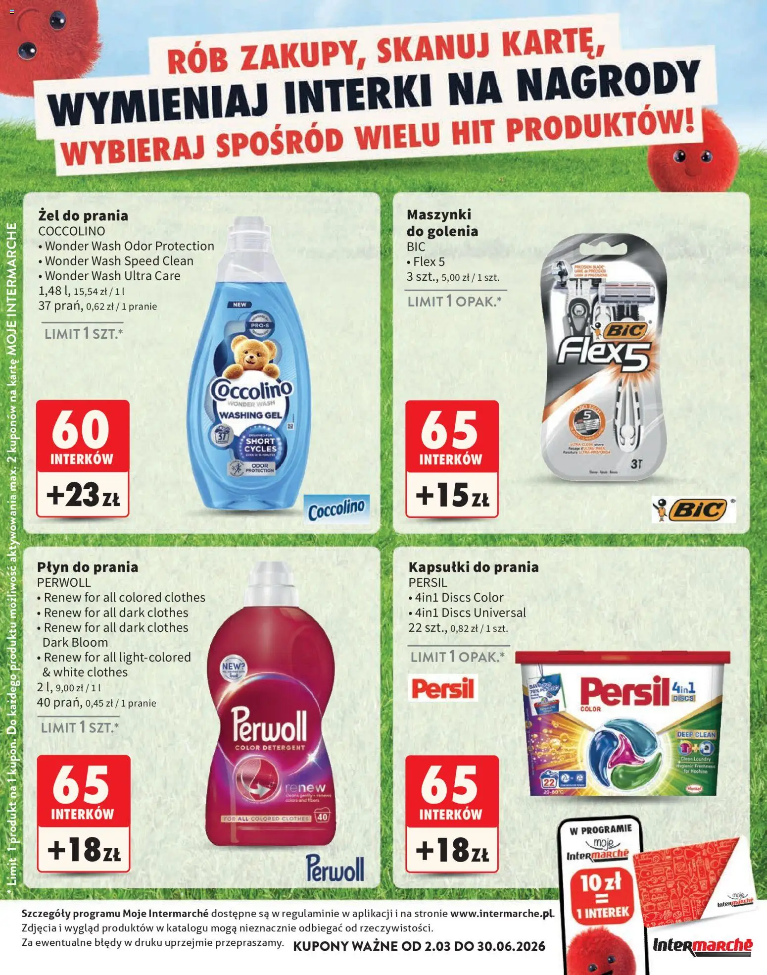 Intermarche gazetka - Interki od 02.03.2026 | Strona: 26 | Produkty: Persil, Coccolino, Kapsułki do prania, Detergent