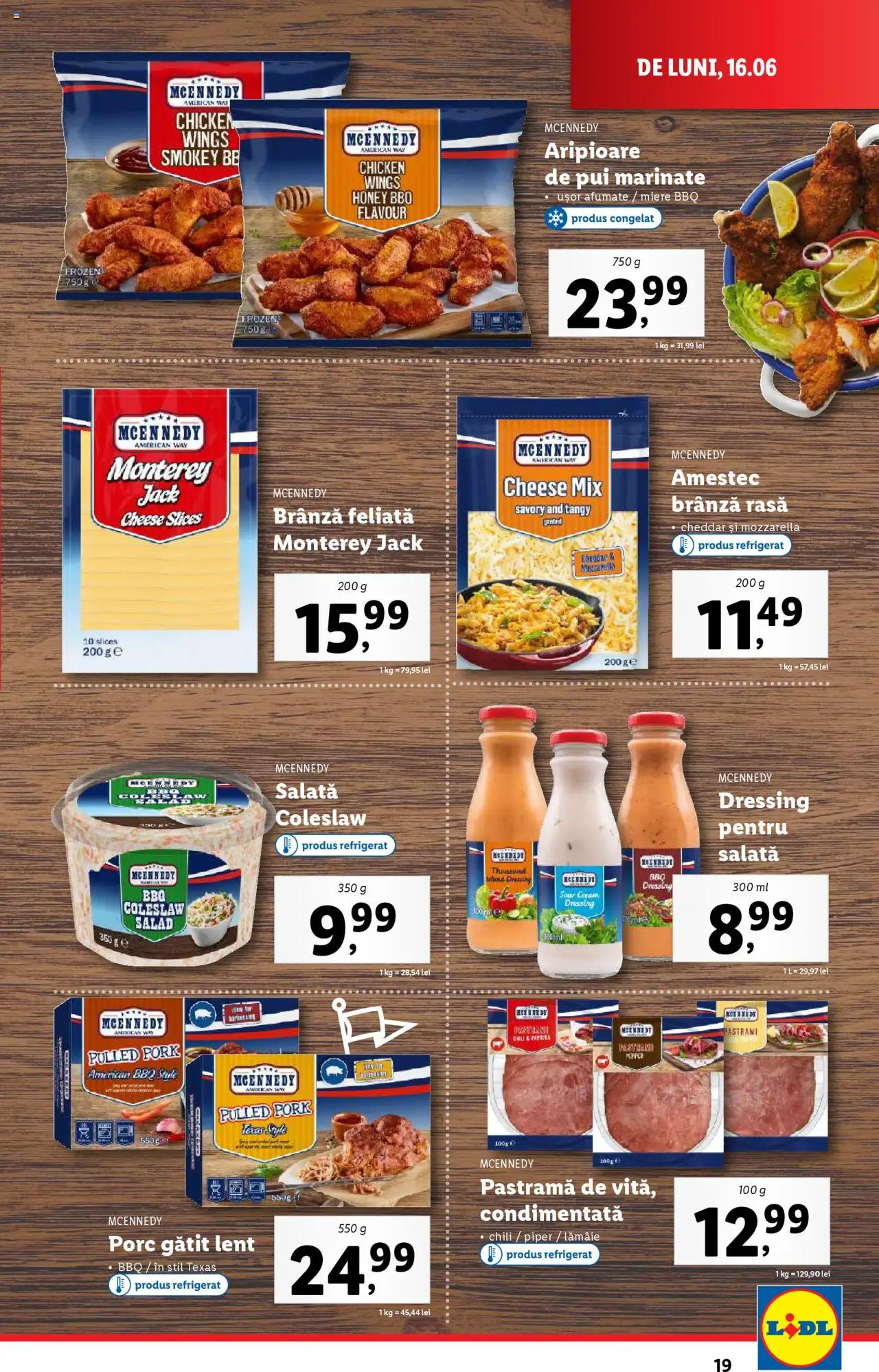 Catalog Lidl – valabil de la 16.06.2025 | Pagină: 19 | Produse: Delgeç, Brânză, Salată, Lămâie