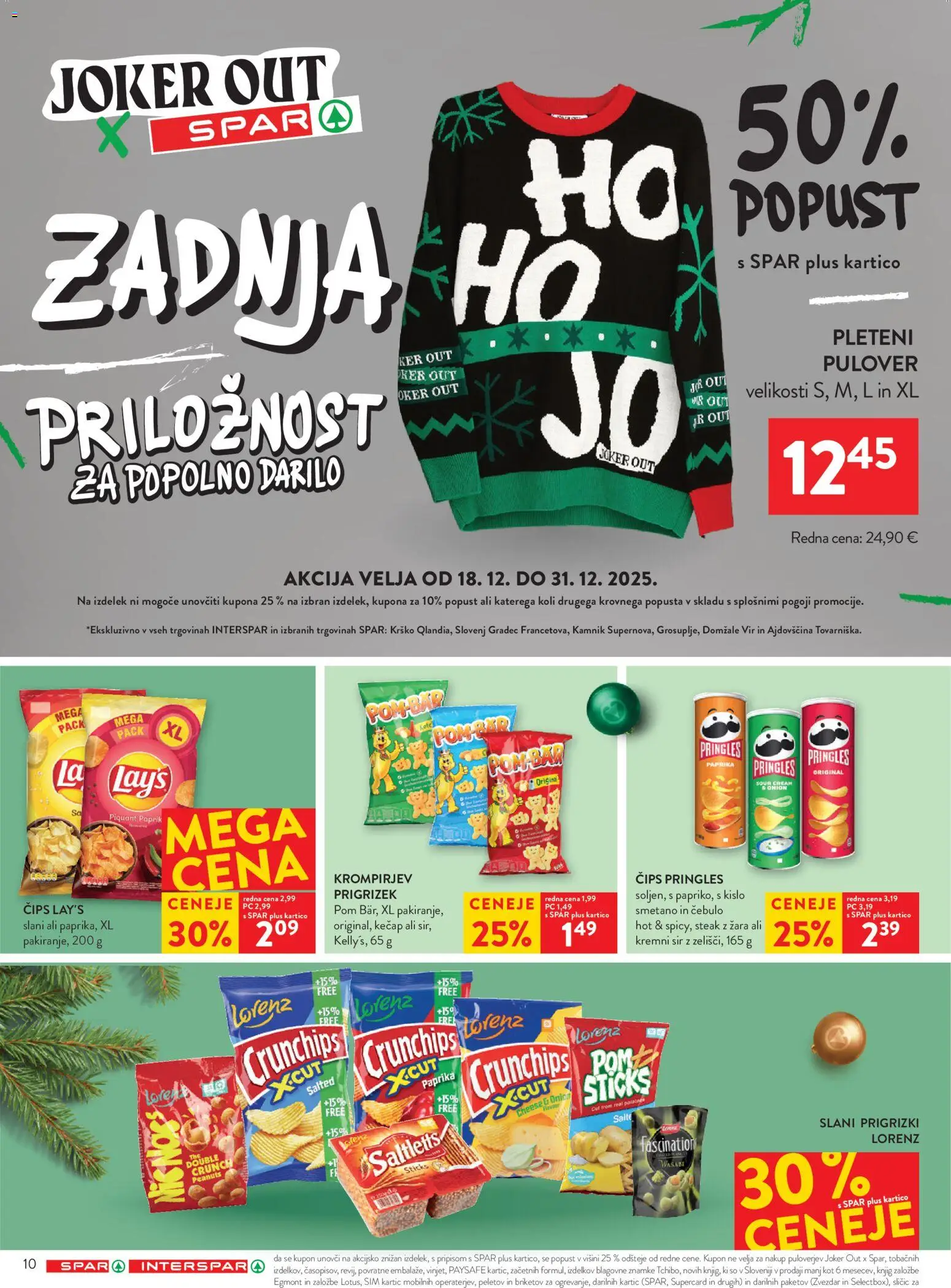 Novi Spar katalog ponudbe – veljaven od 27.12.2025 | Stran: 22 | Izdelki: Paprika, Sir, Prigrizki, Pulover