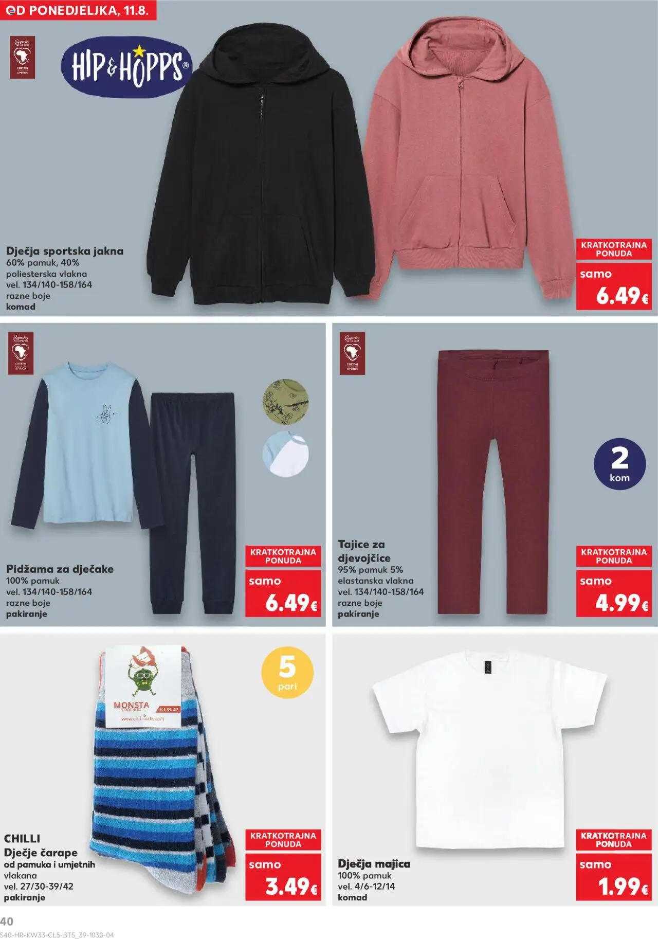 Kaufland HR akciós ujság - amely érvényes a következő dátumtól: 11.08.2025 | Oldal: 40