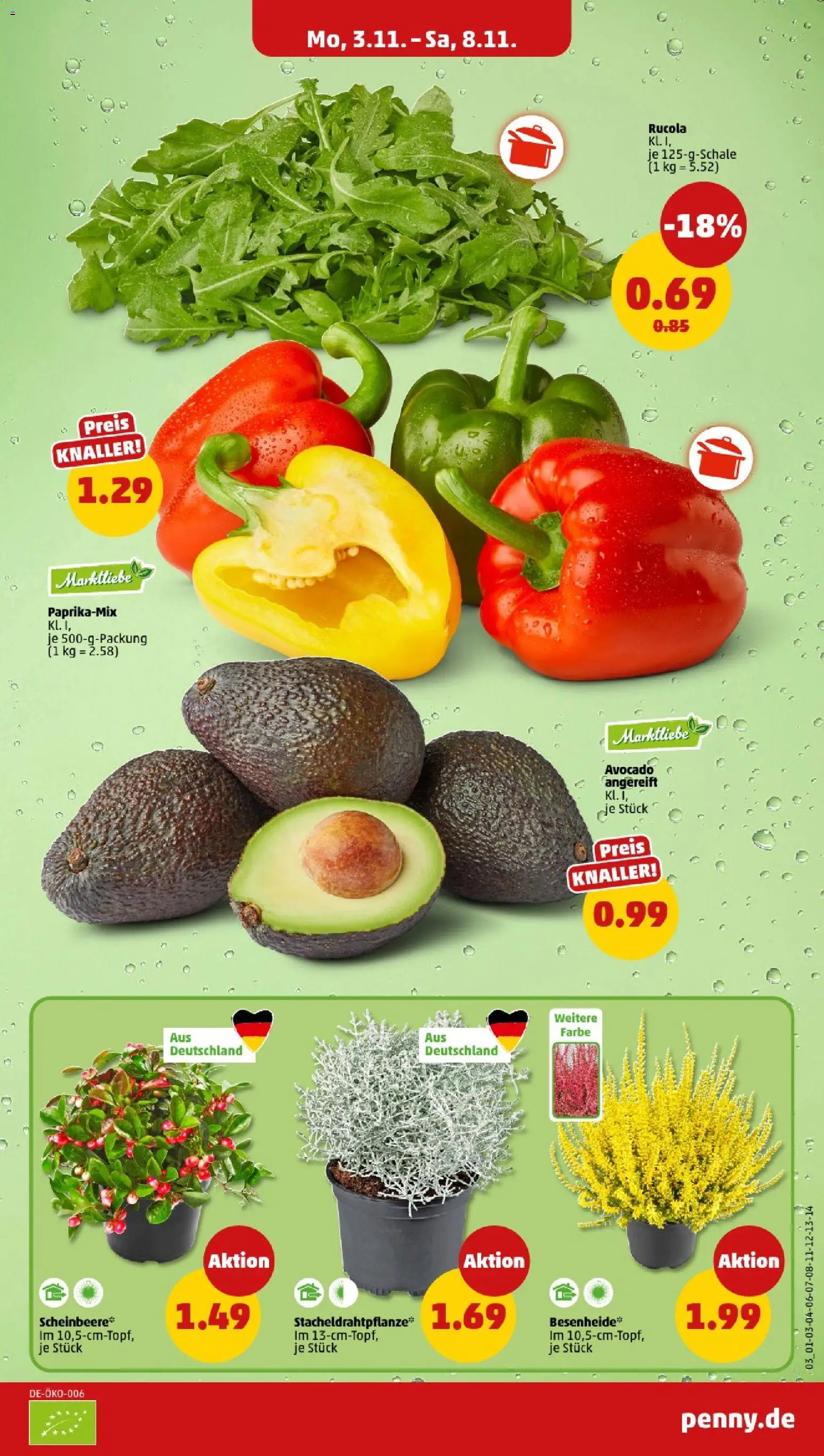 Penny - Baden-Württemberg – gültig ab 03.11.2025 | Seite: 5 | Produkte: Rucola, Avocado