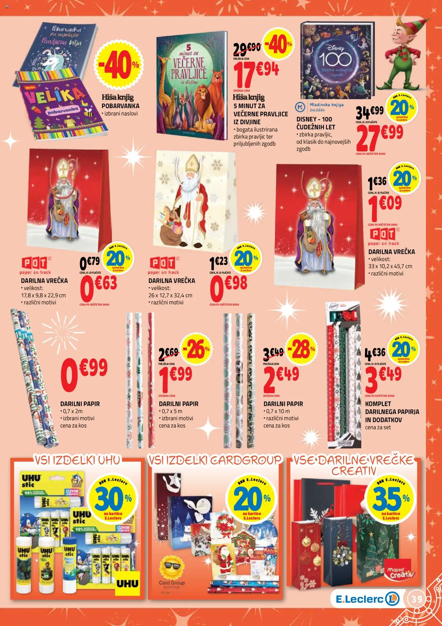 Novi E.leclerc katalog ponudbe – veljaven od 04.11.2025 | Stran: 39 | Izdelki: Kos, Knjiga
