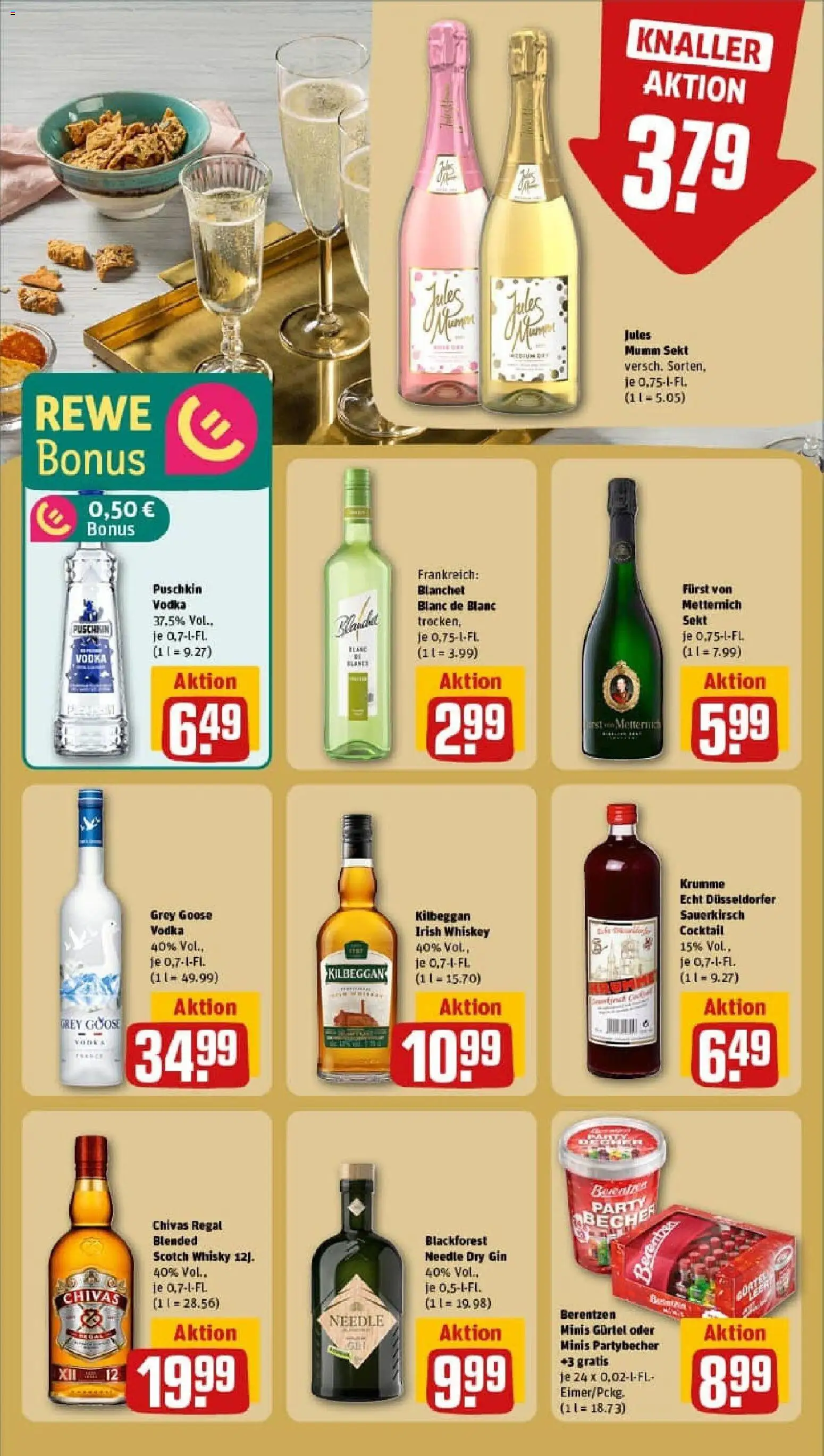 Rewe prospekt Mönchengladbach / Wickrath	 – gültig ab 26.10.2025 | Seite: 22 | Produkte: Whisky, Sekt, Gin, Whiskey