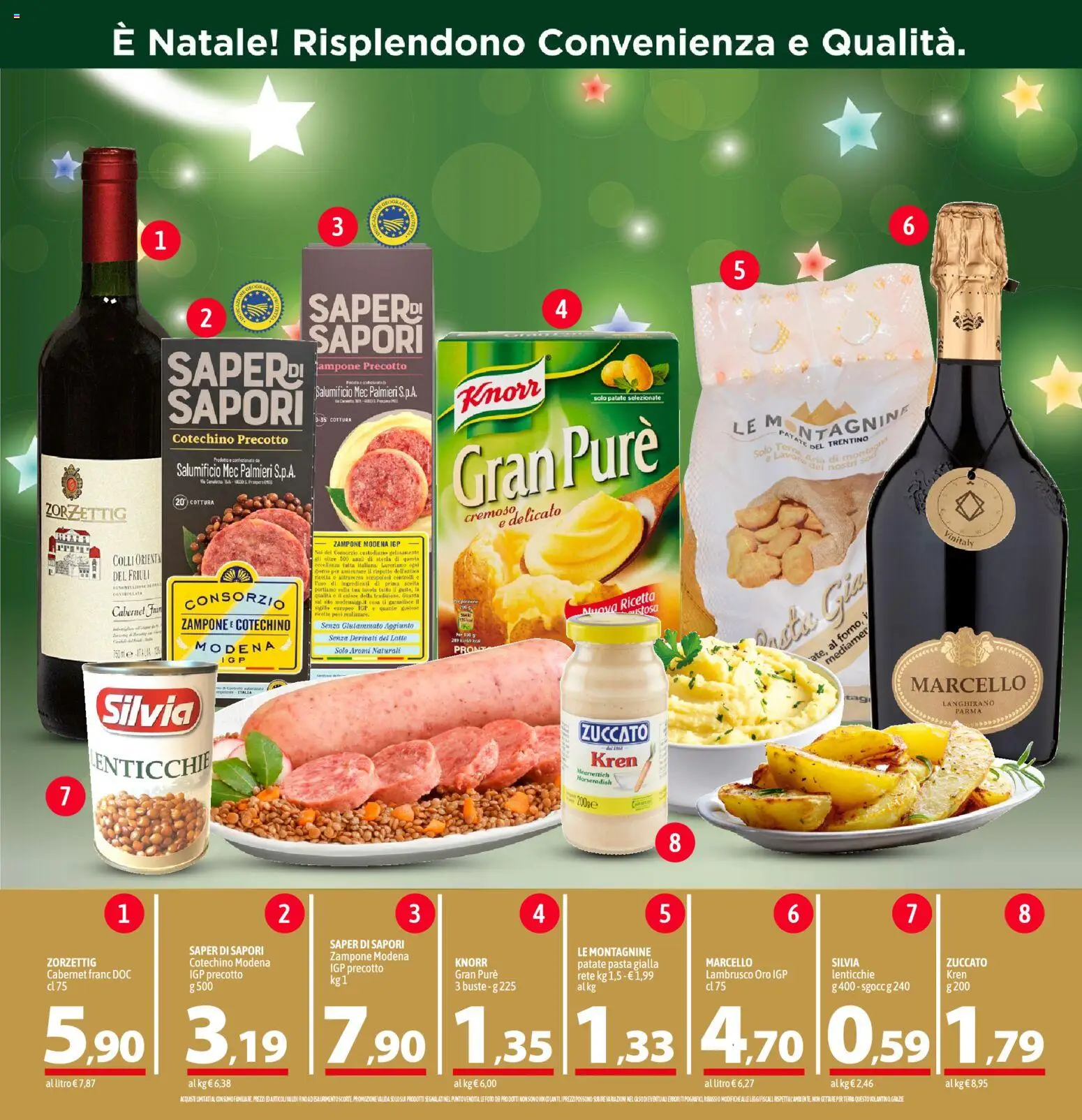 Volantino A&O del 11.12.2025 | Pagina: 7 | Prodotti: Patate, Lenticchie, Pasta, Terra