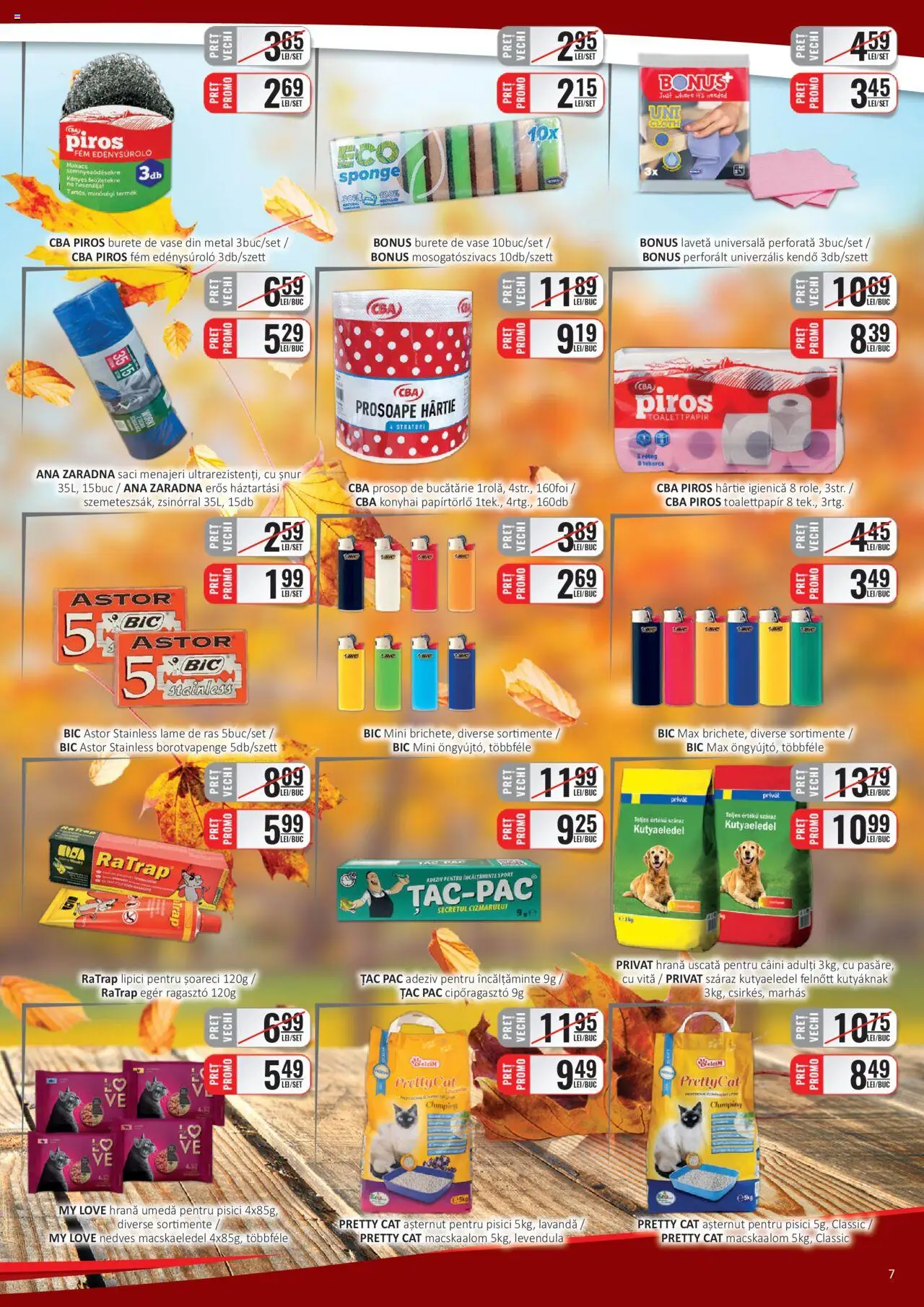 Noul catalog CBA – valabil de la 16.09.2025 | Pagină: 7 | Produse: Bucătărie, Burete, Adeziv, Bornoz takımı