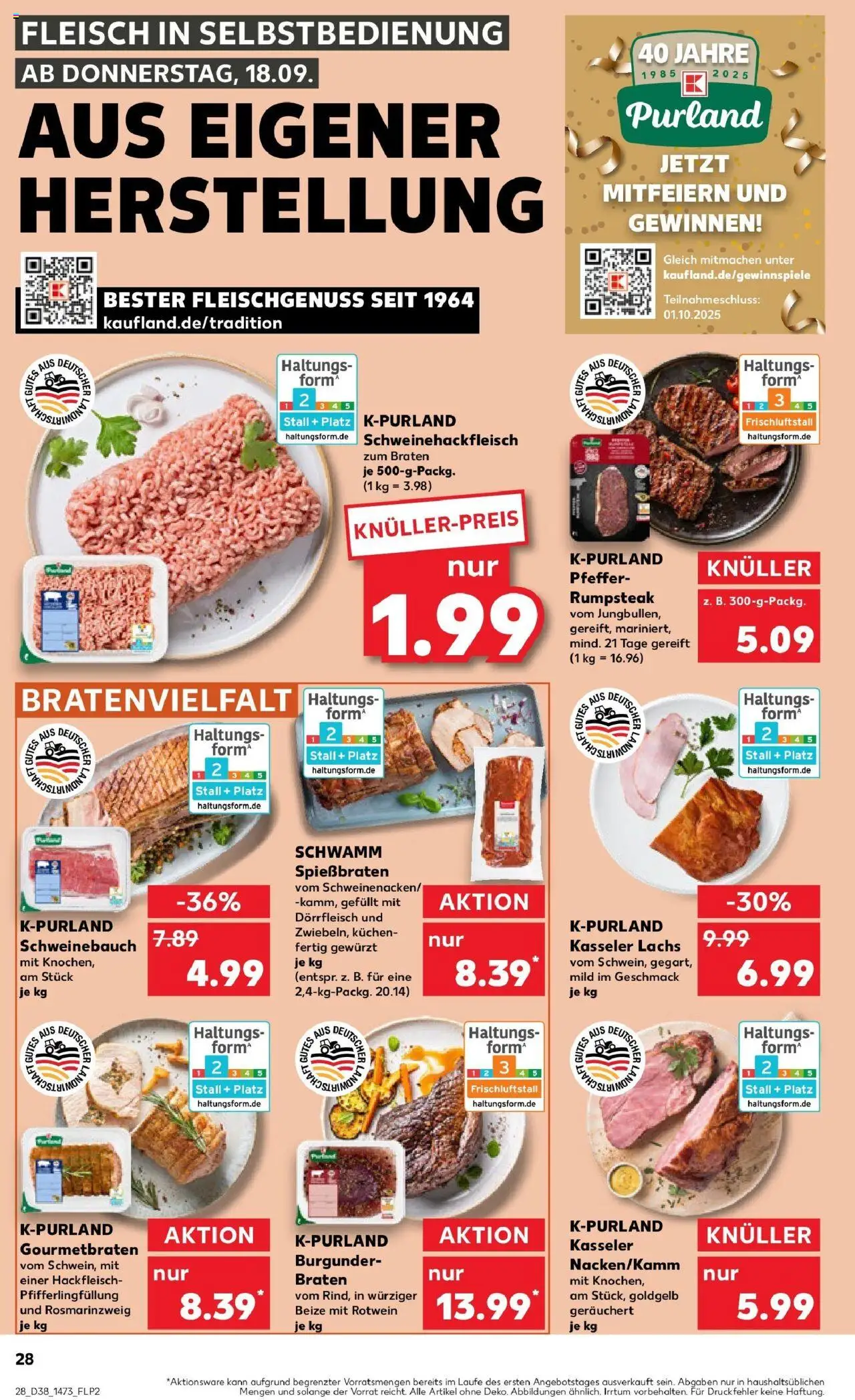 Kaufland prospekt Eisenberg	 – gültig ab 21.09.2025 | Seite: 28 | Produkte: Rotwein, Lachs, Fleisch, Hackfleisch