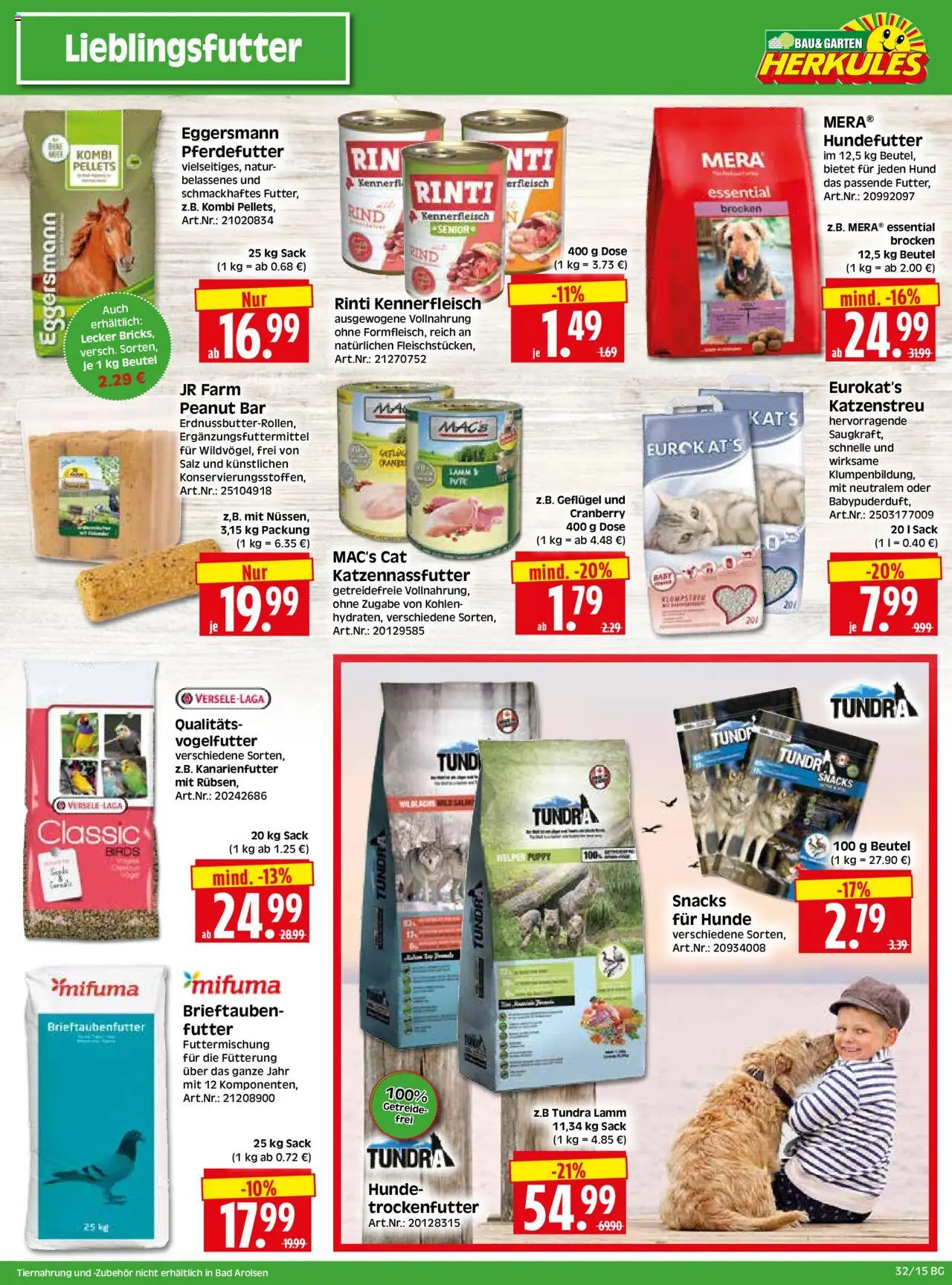 HERKULES - Bau & Garten - gültig ab dem 04.08.2025 | Seite: 15 | Produkte: Bad, Salz, Getreide