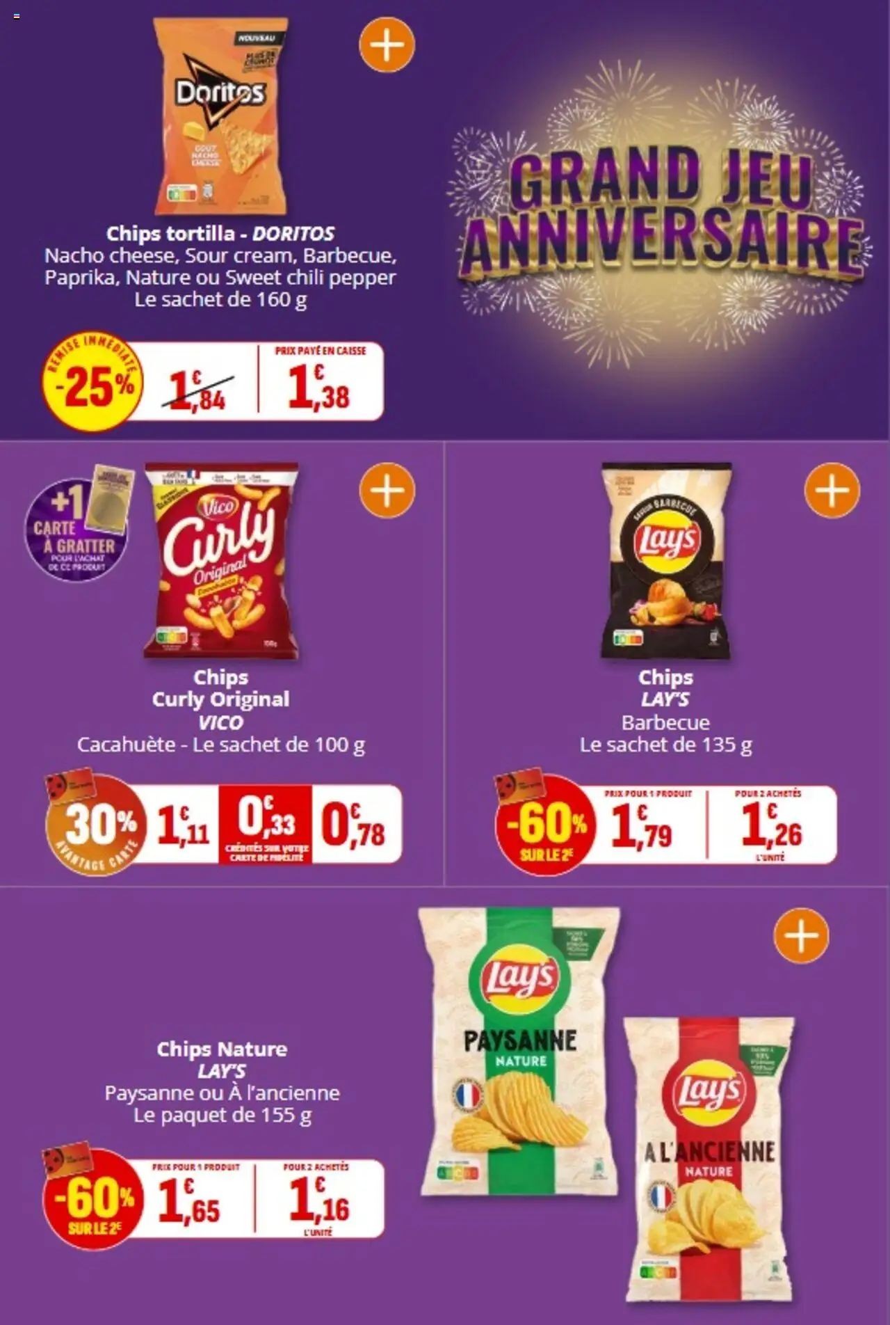  | Page: 36 | Produits: Cacahuète, Barbecue, Four, Chips